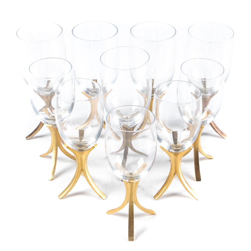 Modernist Glass Stemware