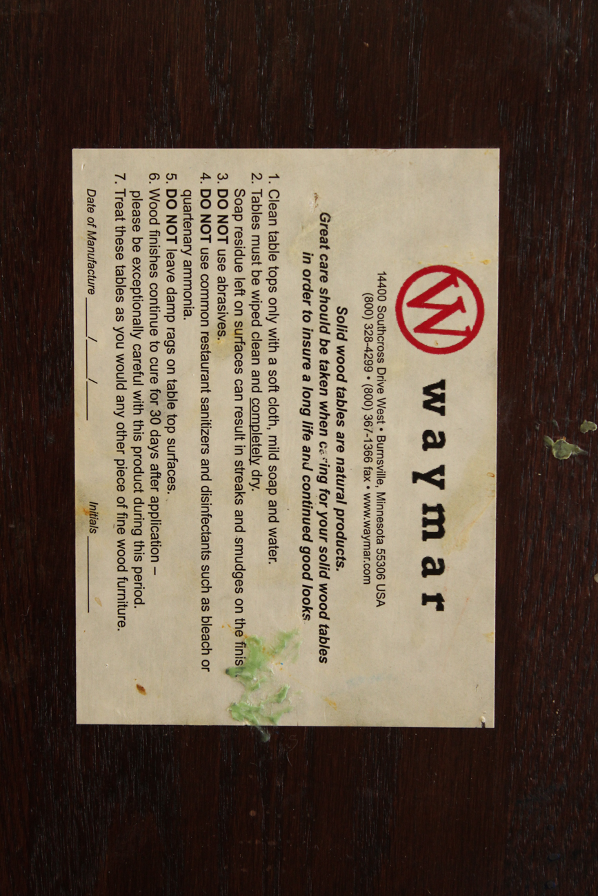 Waymar Commercial Dining Table