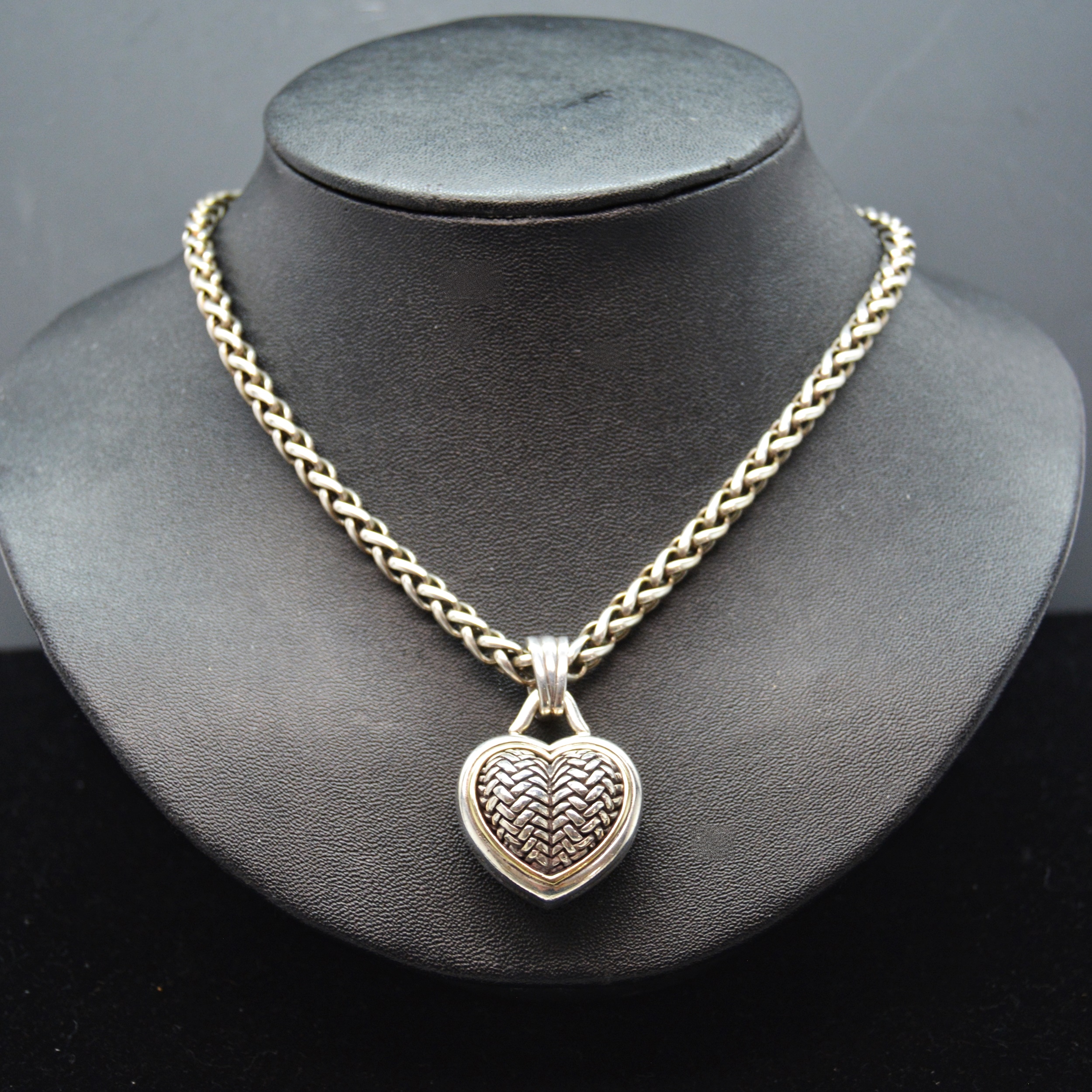 Barry Kieselstein-Cord Sterling Silver Heart Pendant Necklace
