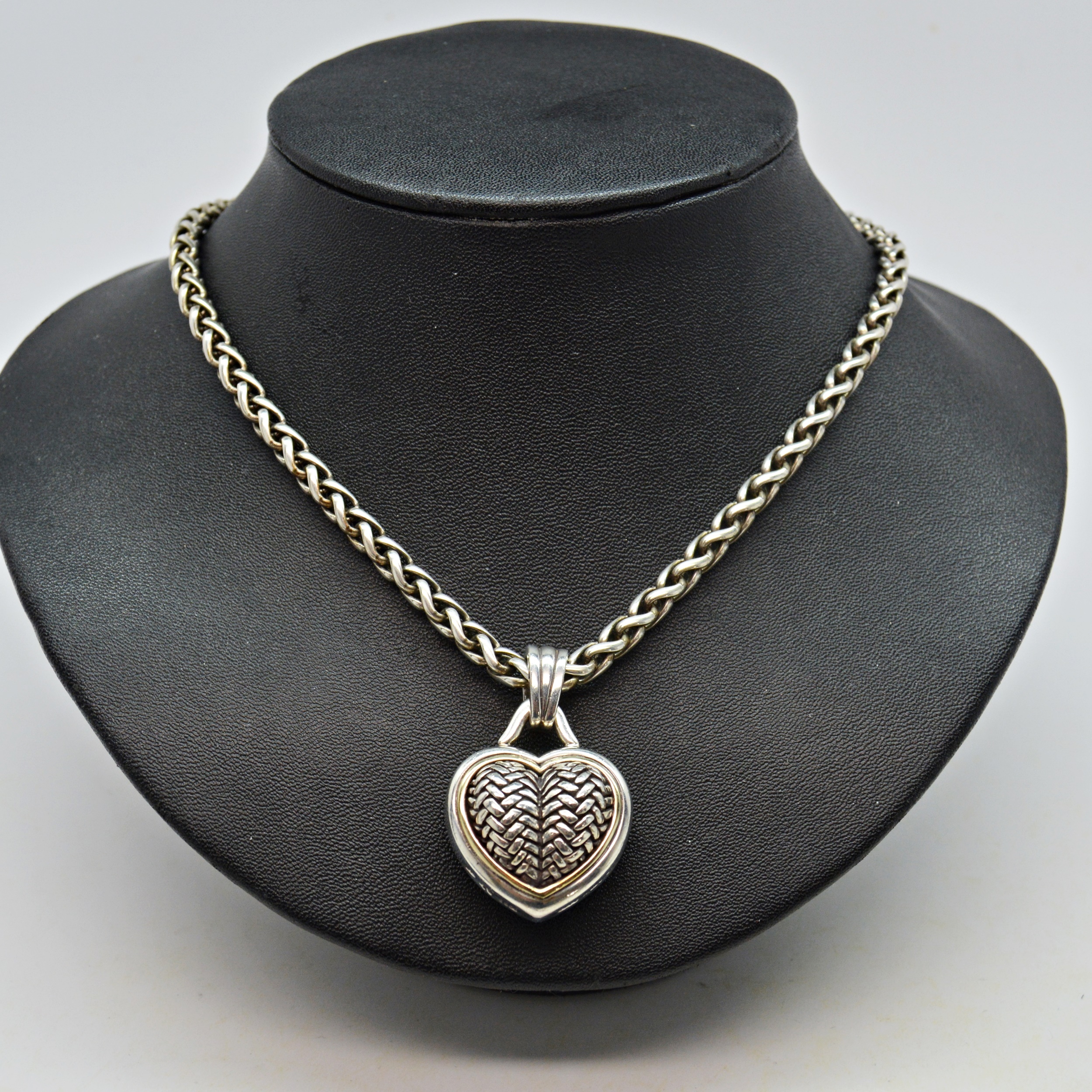 Barry Kieselstein-Cord Sterling Silver Heart Pendant Necklace