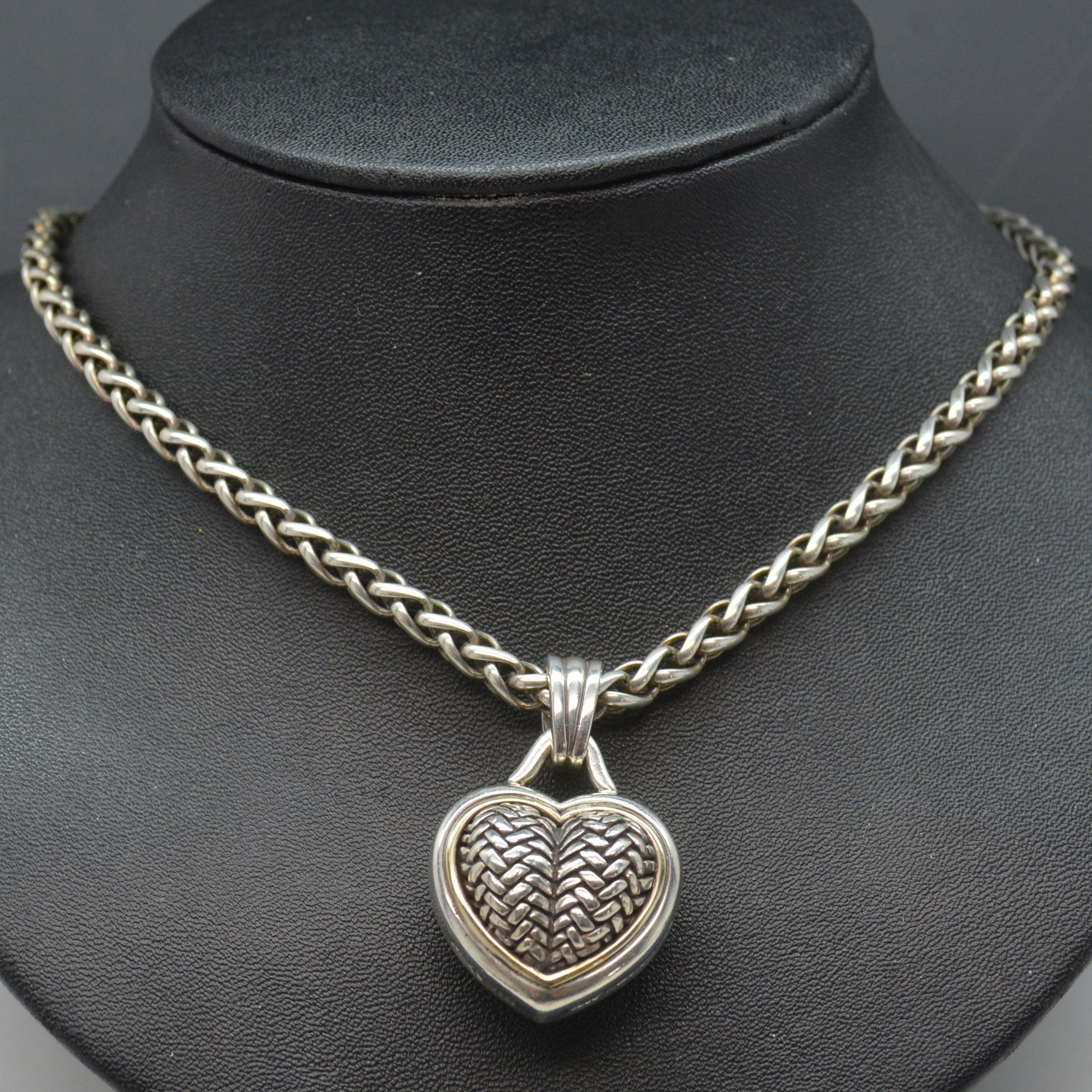 Barry Kieselstein-Cord Sterling Silver Heart Pendant Necklace