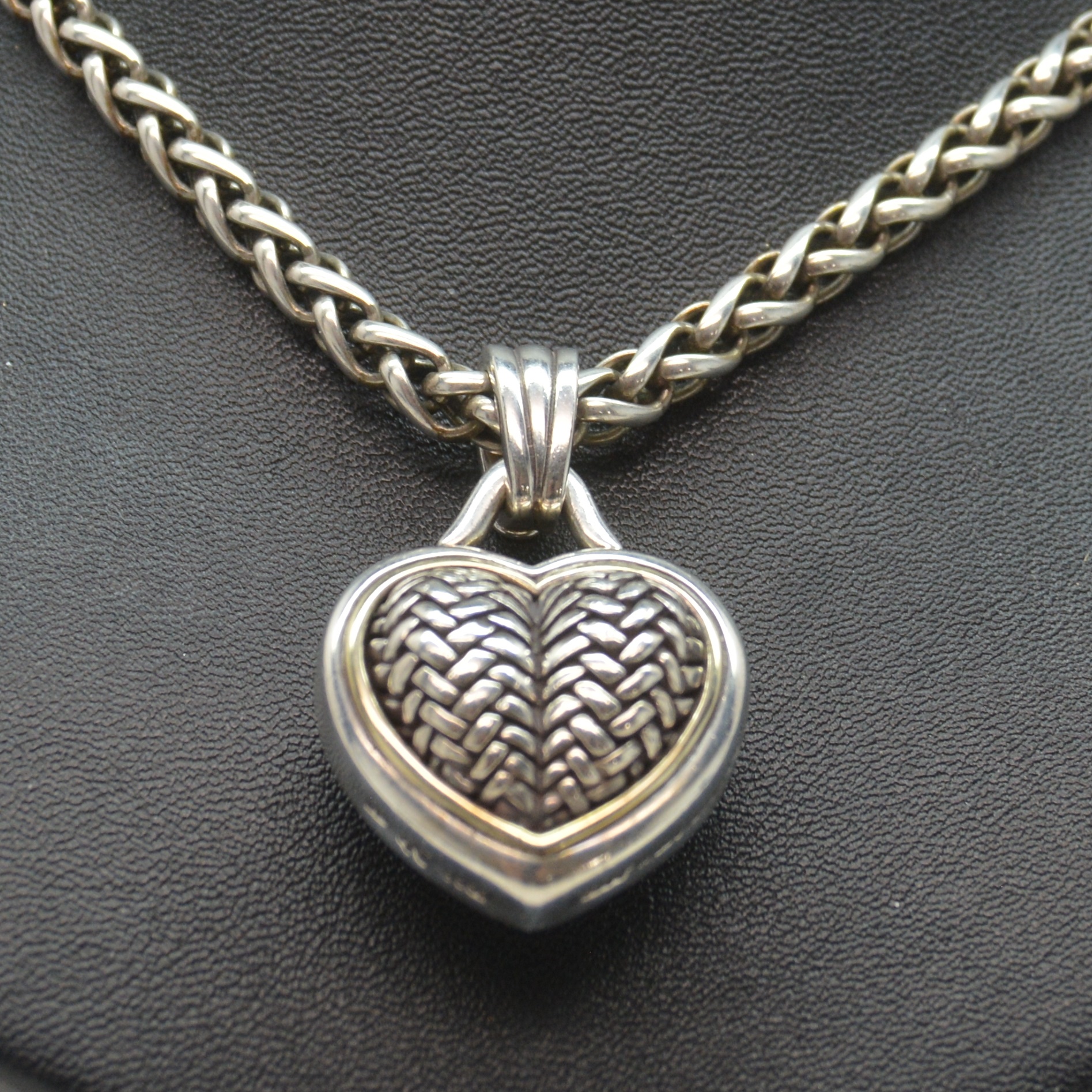 Barry Kieselstein-Cord Sterling Silver Heart Pendant Necklace