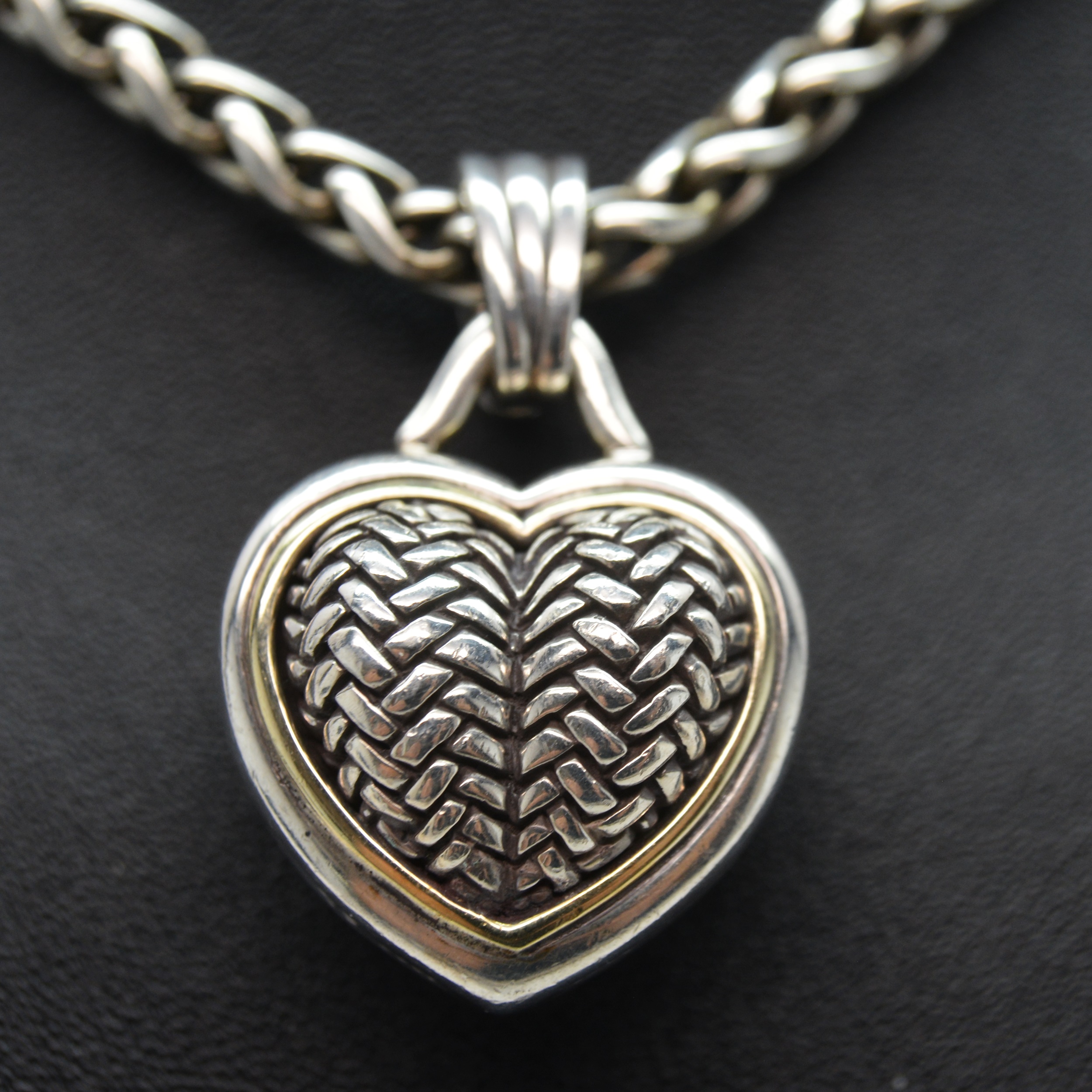 Barry Kieselstein-Cord Sterling Silver Heart Pendant Necklace