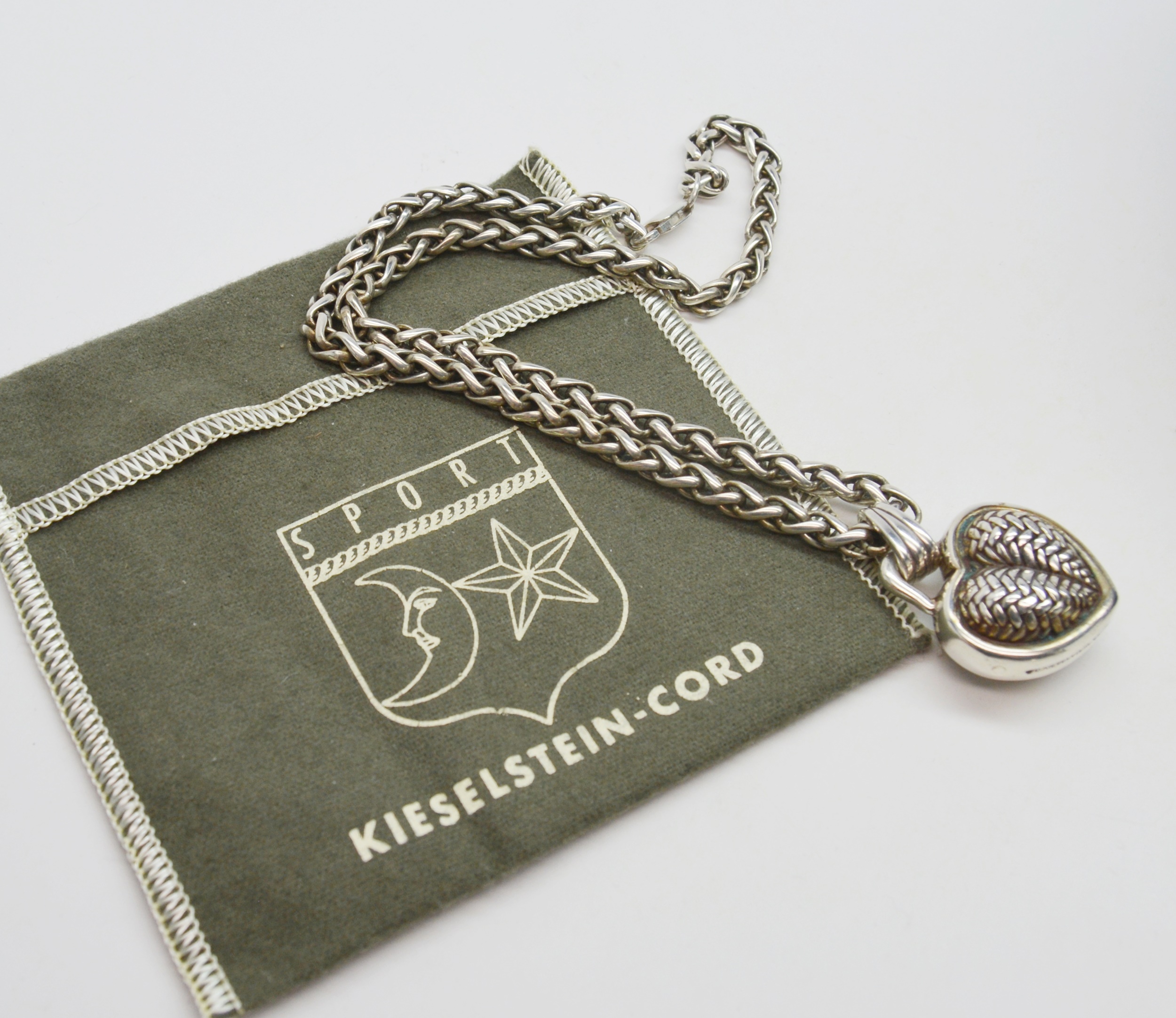 Barry Kieselstein-Cord Sterling Silver Heart Pendant Necklace