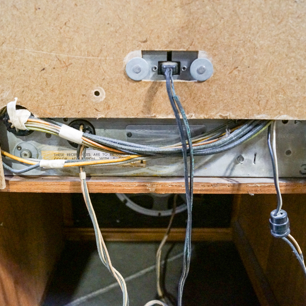 Vintage Crosley Television, Turntable and Radio in Cabinet