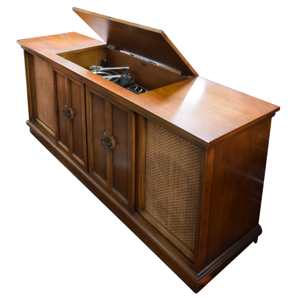 Vintage Sears Silvertone Stereo Radio Phonograph Console