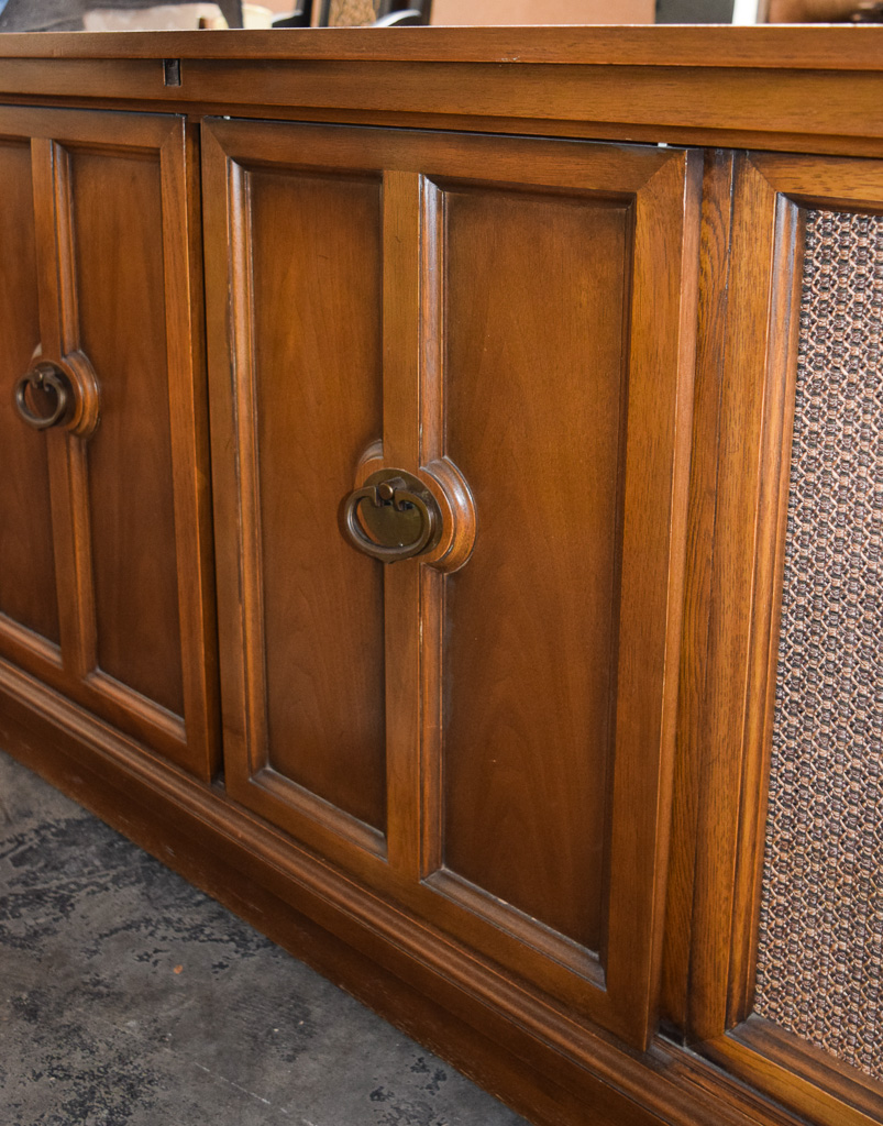 Vintage Sears Silvertone Stereo Radio Phonograph Console