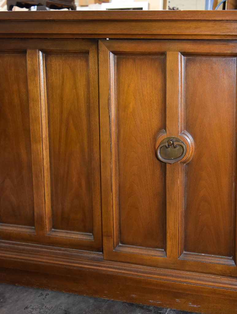 Vintage Sears Silvertone Stereo Radio Phonograph Console