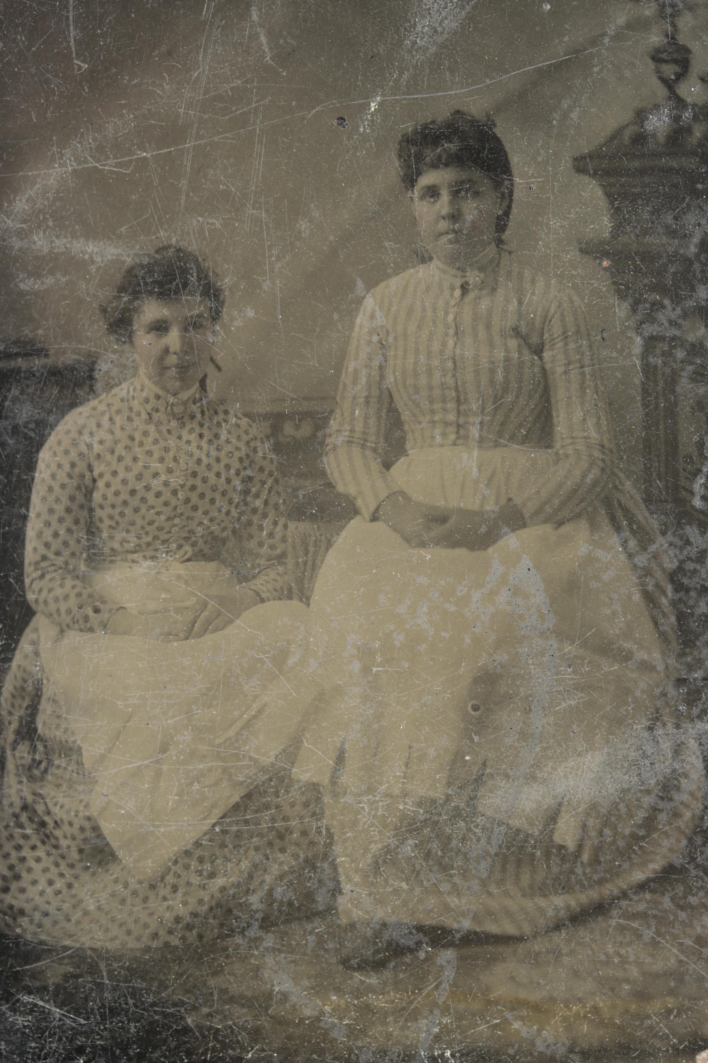Late 19th-Century Tintypes Featuring Groups of Women