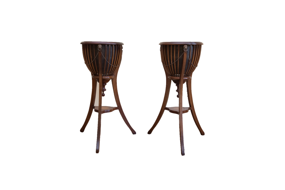 Pair of Vintage Neoclassical Style Plant Stands