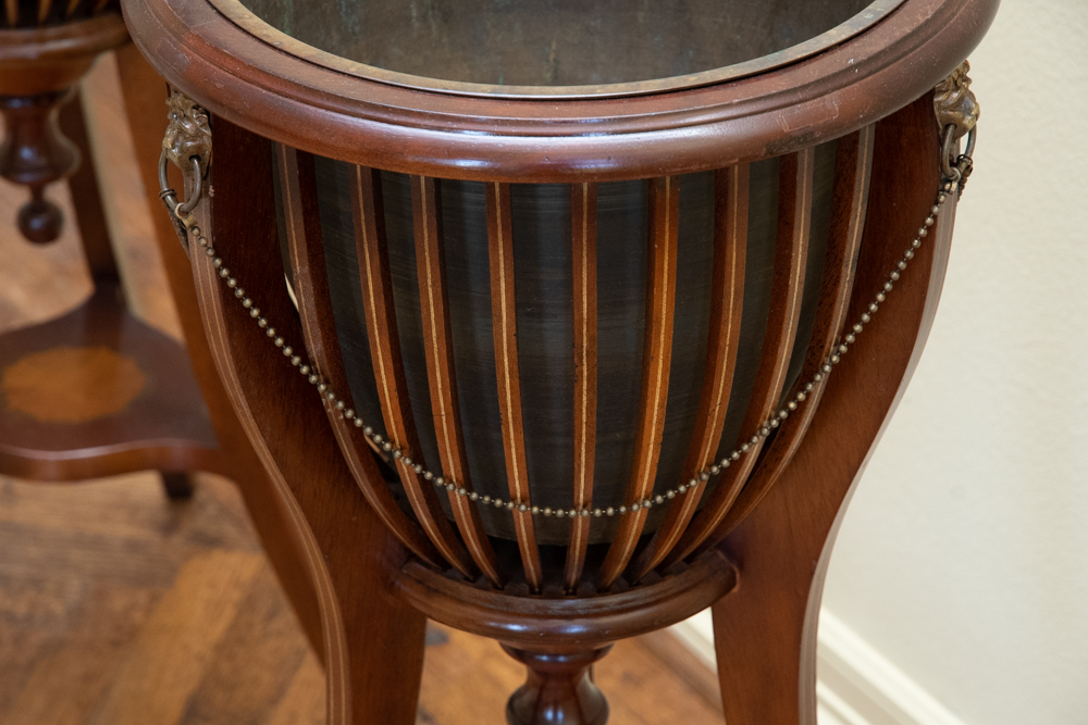 Pair of Vintage Neoclassical Style Plant Stands
