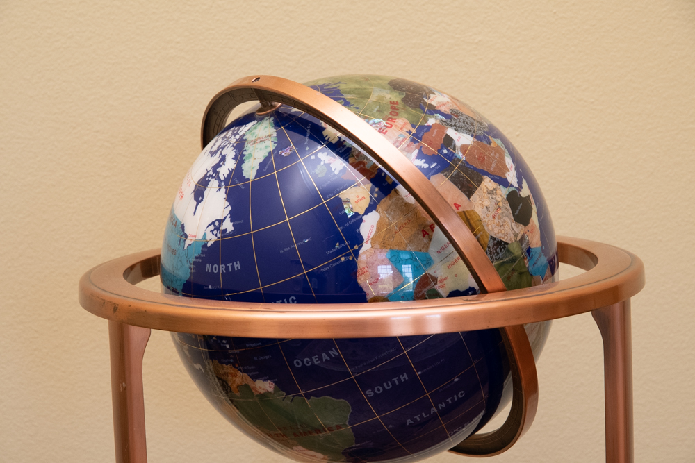 Stone Inlay Globe