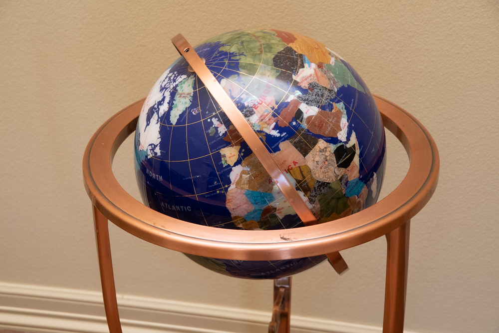 Stone Inlay Globe