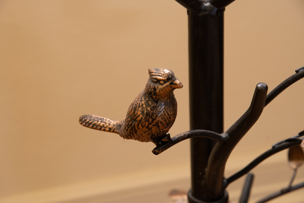 Glass Top Metal Accent Table