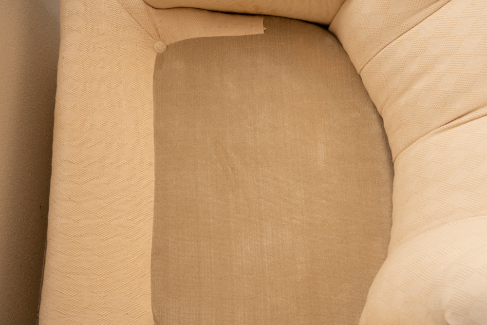 Upholstered Button-Tufted Armchair