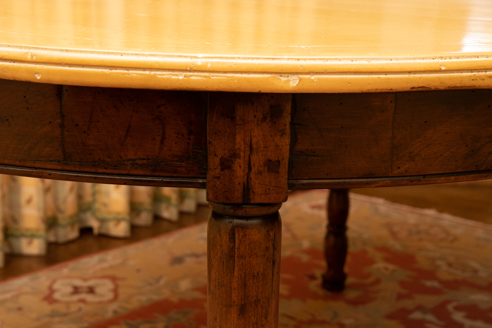 Vintage Dining Table with Extension Leaves