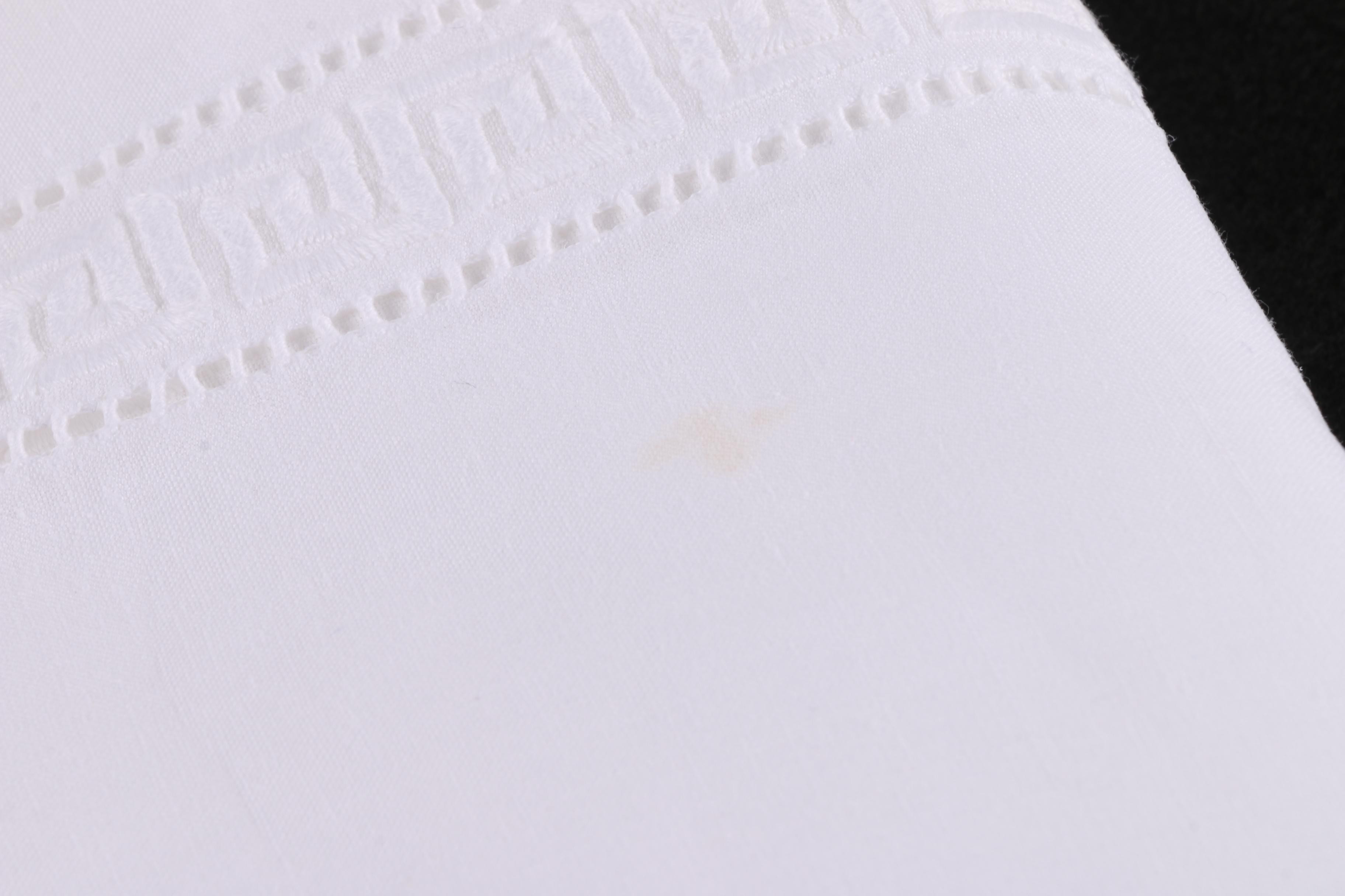 Fine Irish Linen Greek Key Tablecloth