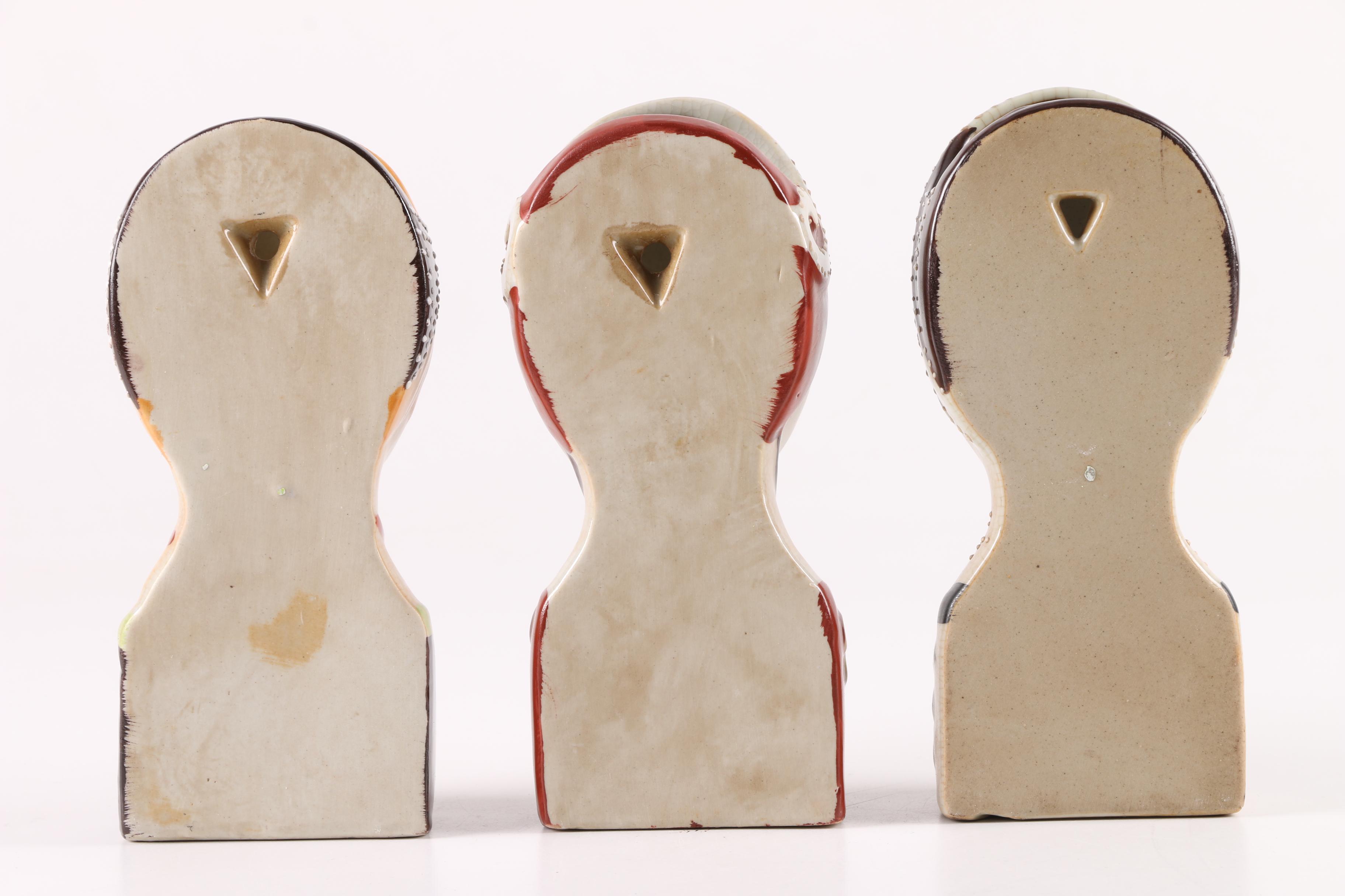 Figural Ladies Head Wall Pockets