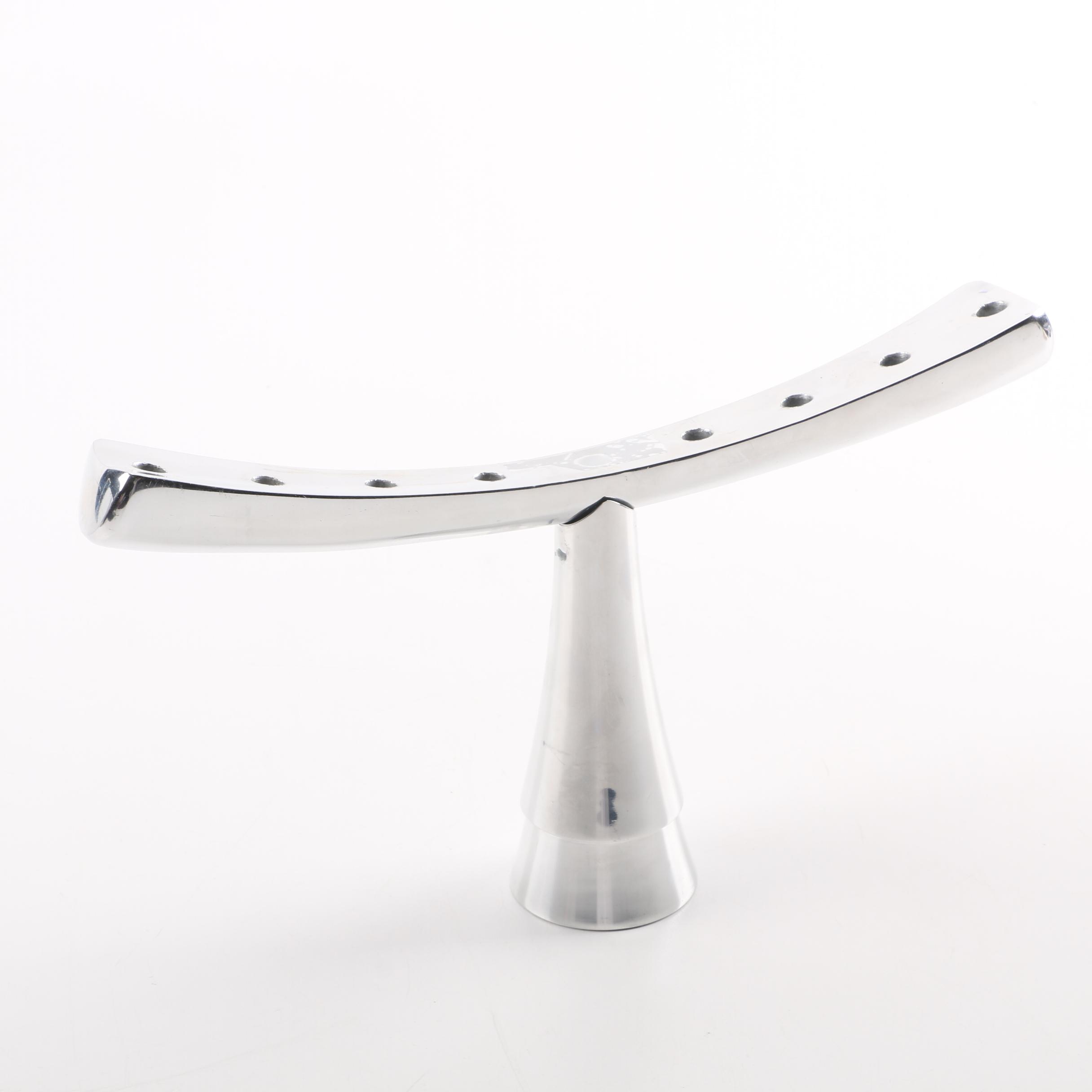 Nambe Modern Style Silver Tone Menorah by Marilyn Davidson