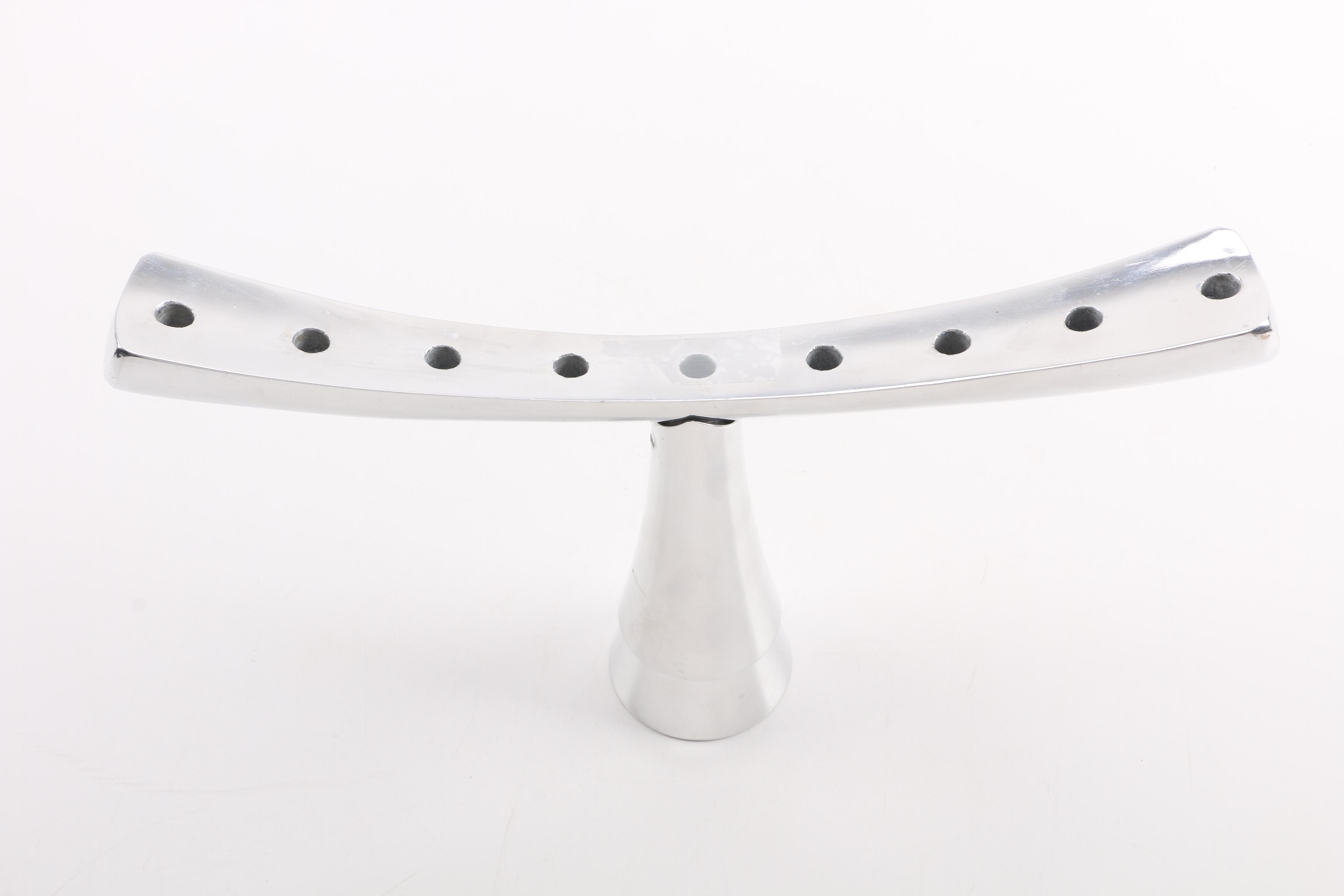 Nambe Modern Style Silver Tone Menorah by Marilyn Davidson