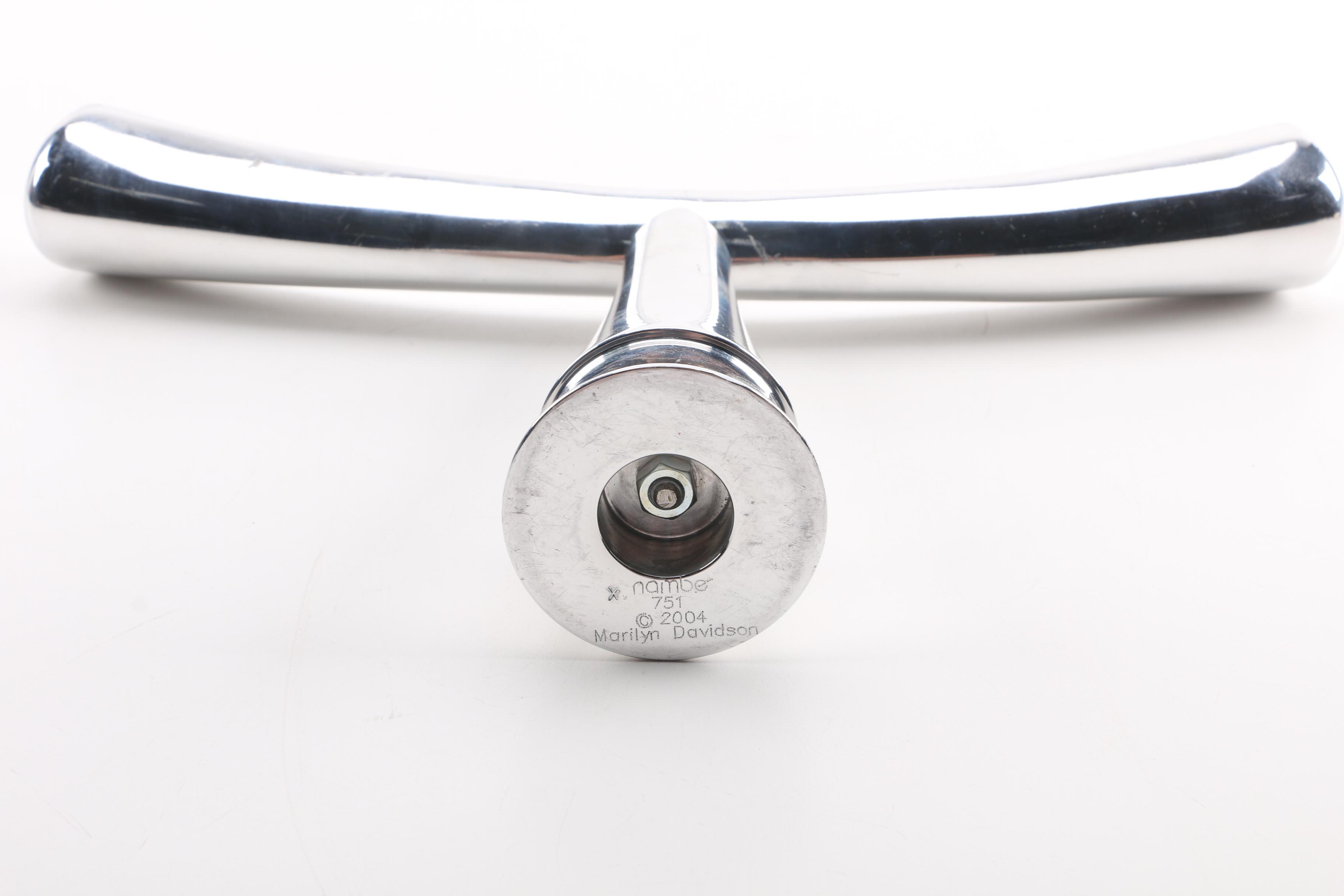 Nambe Modern Style Silver Tone Menorah by Marilyn Davidson