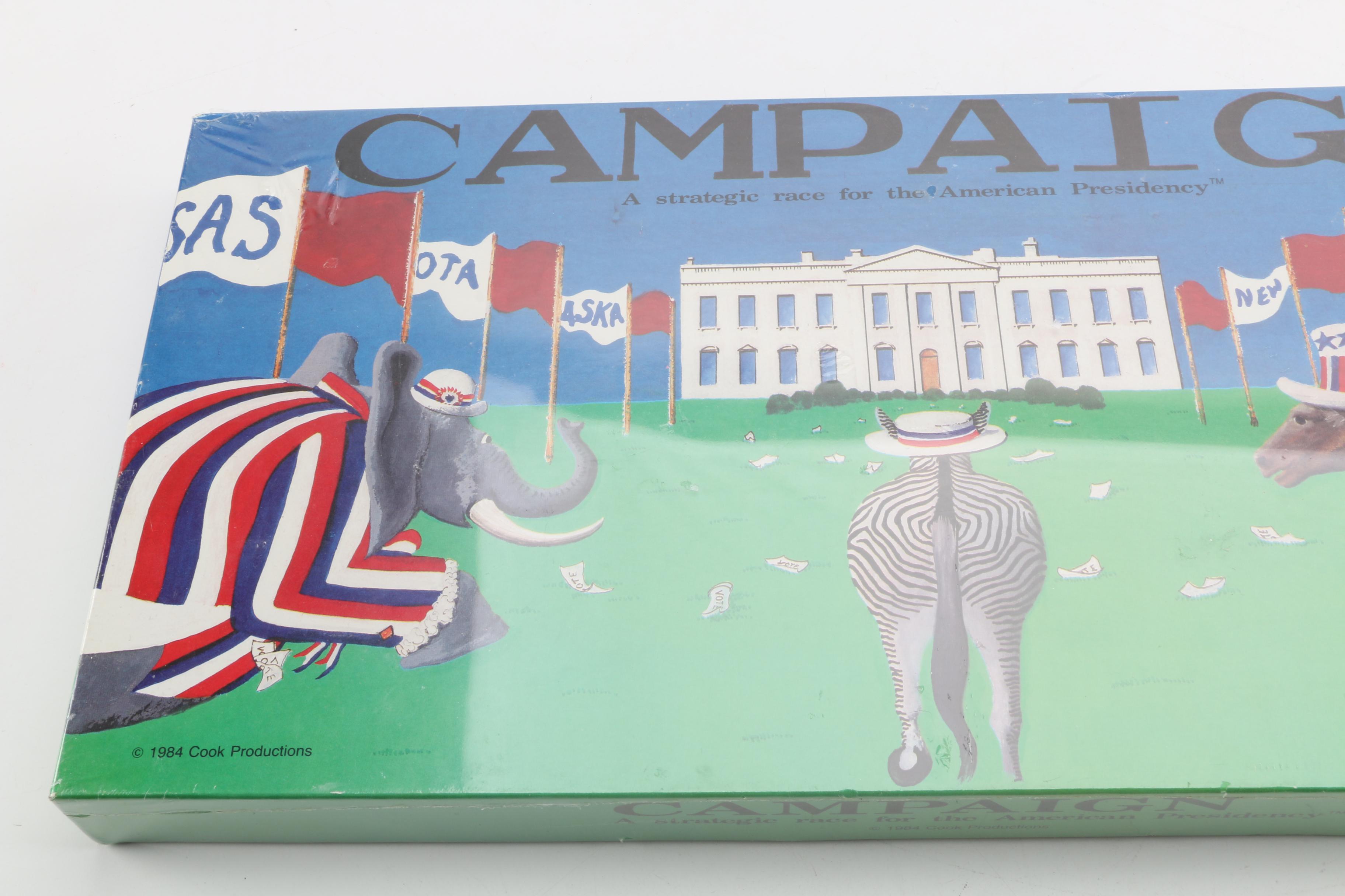 1984 "Campaign: Strategie Race for the American Presidency" Board Game