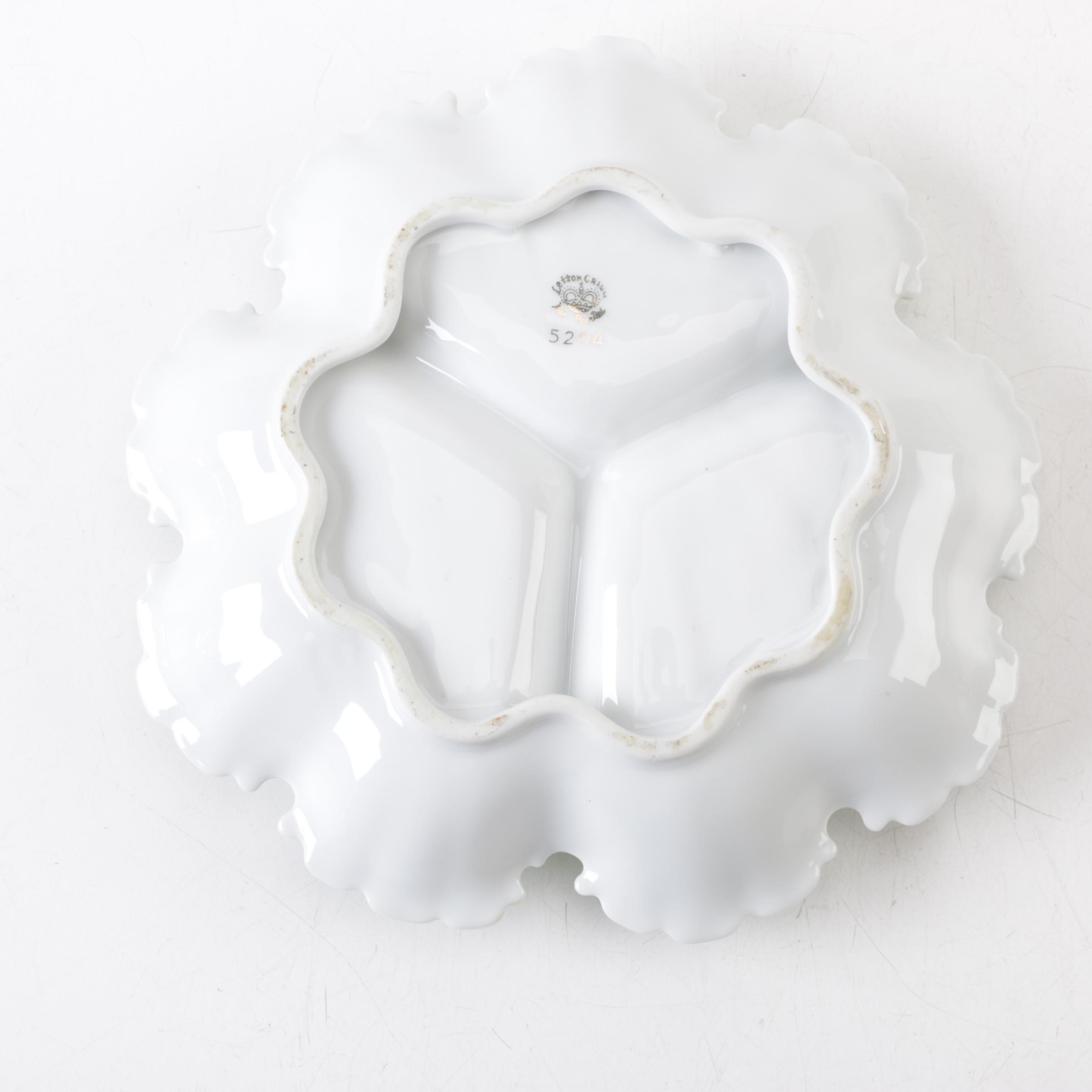 Vintage Indiana Glass Nursery Rhyme Plate and Other Serveware