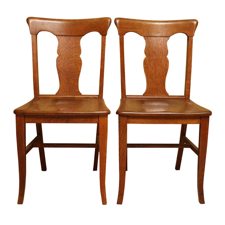 Oak Side Chairs