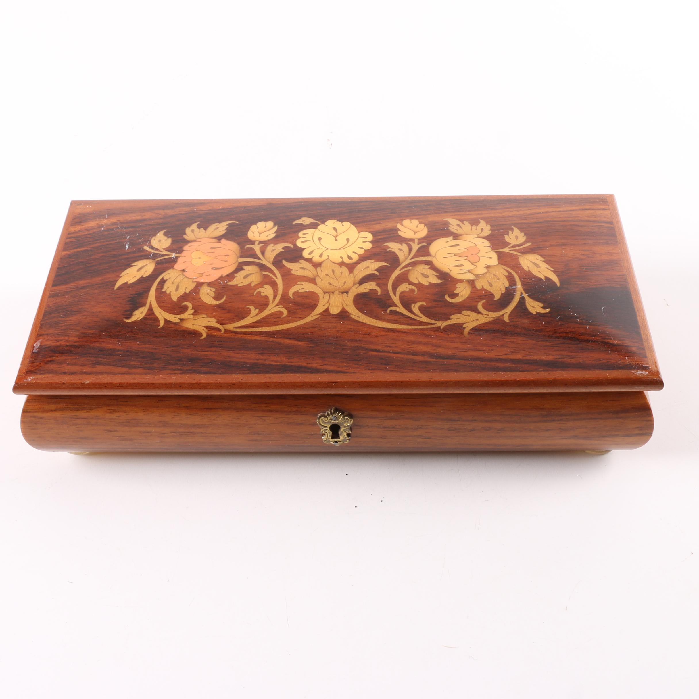 Reuge Italian Wood Inlay Musical Box