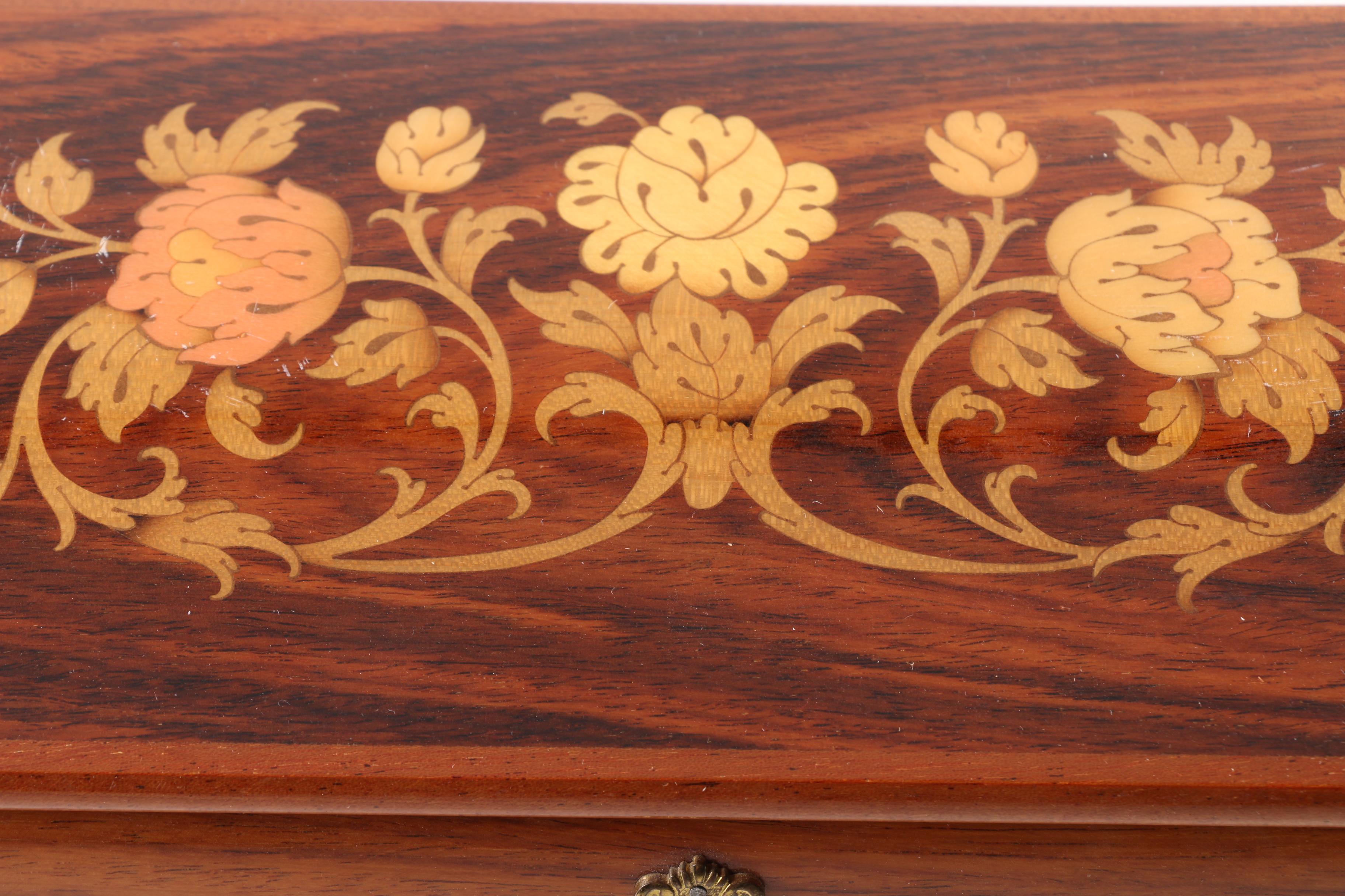 Reuge Italian Wood Inlay Musical Box