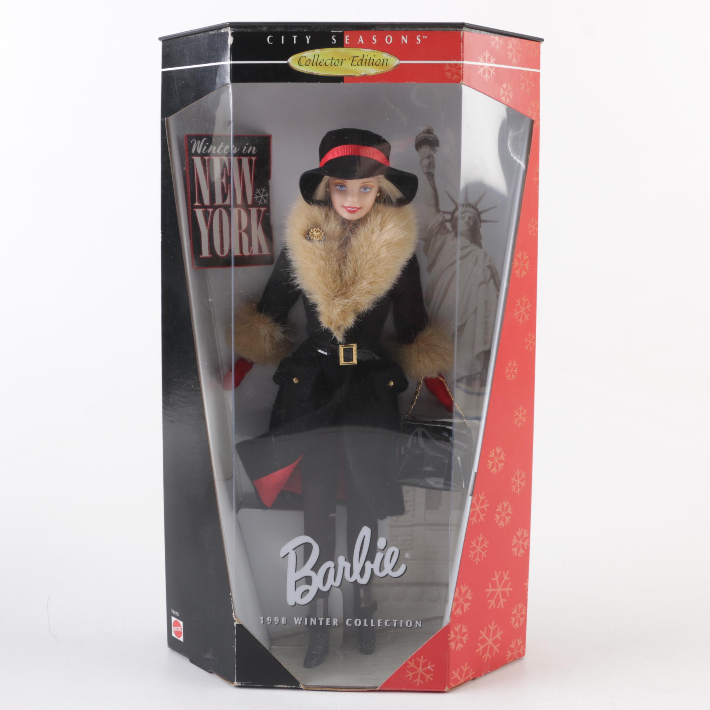 Mattel Collector Edition Barbie Dolls and 1962 Carrying Case