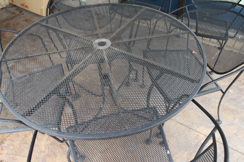 Metal Patio Table and Chairs