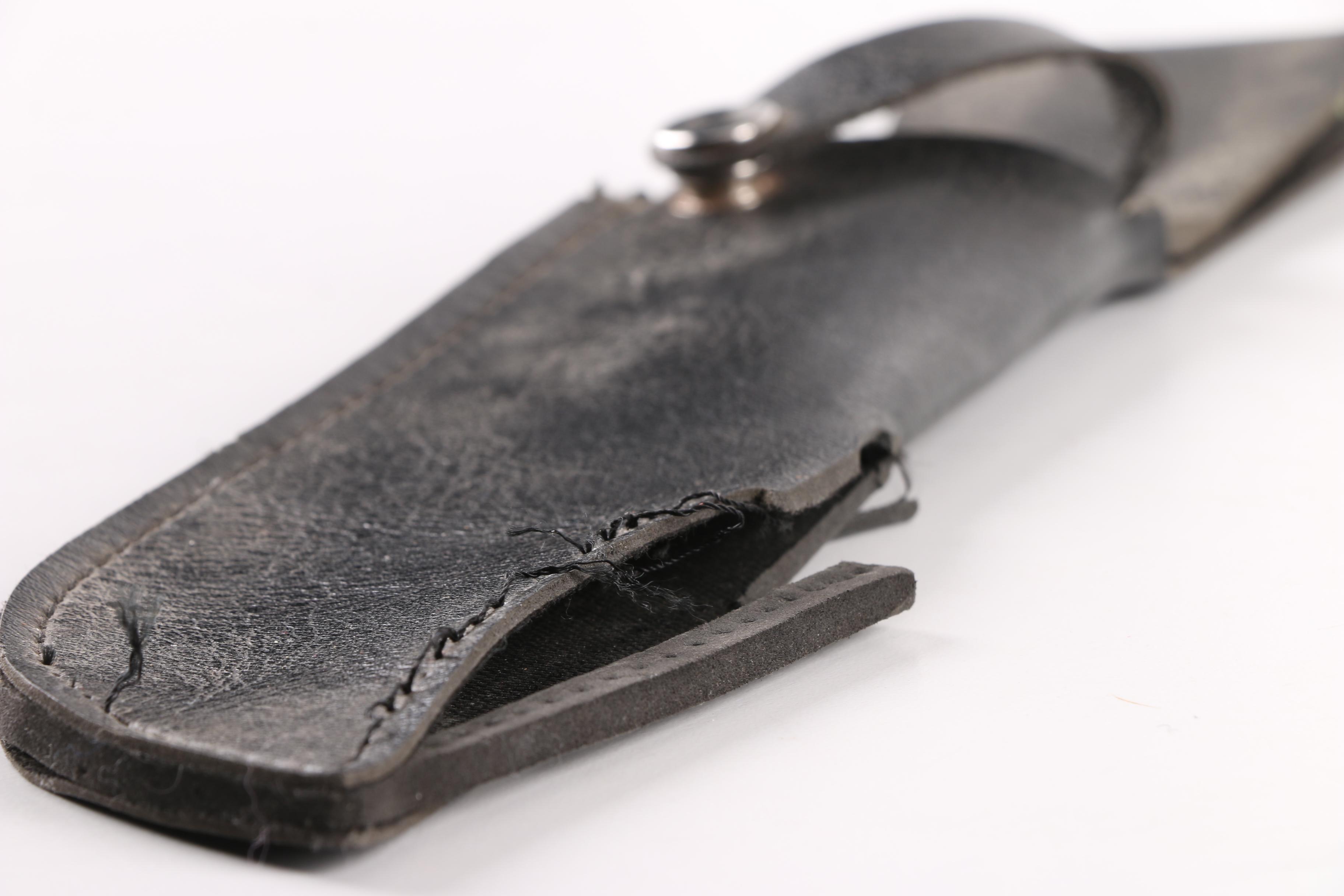 Bowie Knife with Tiger's Head Pommel and Sheath