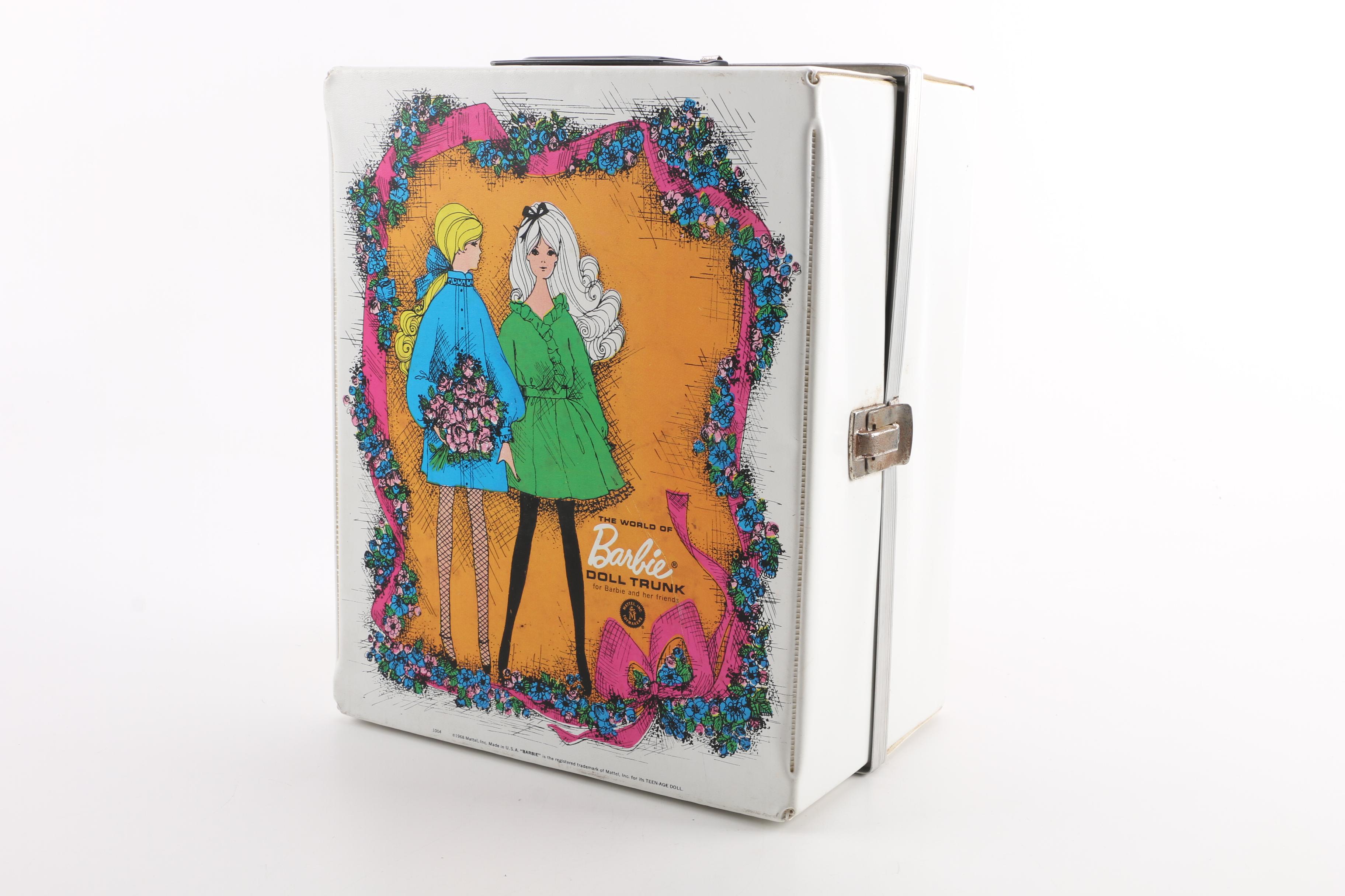 Mattel Special Edition Barbies and Vintage Carrying Case