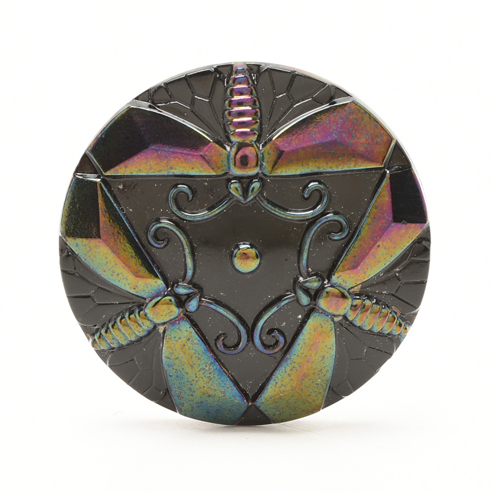 Vintage Northwood Carnival Glass "Grape and Cable" Hatpin Holder and Pins