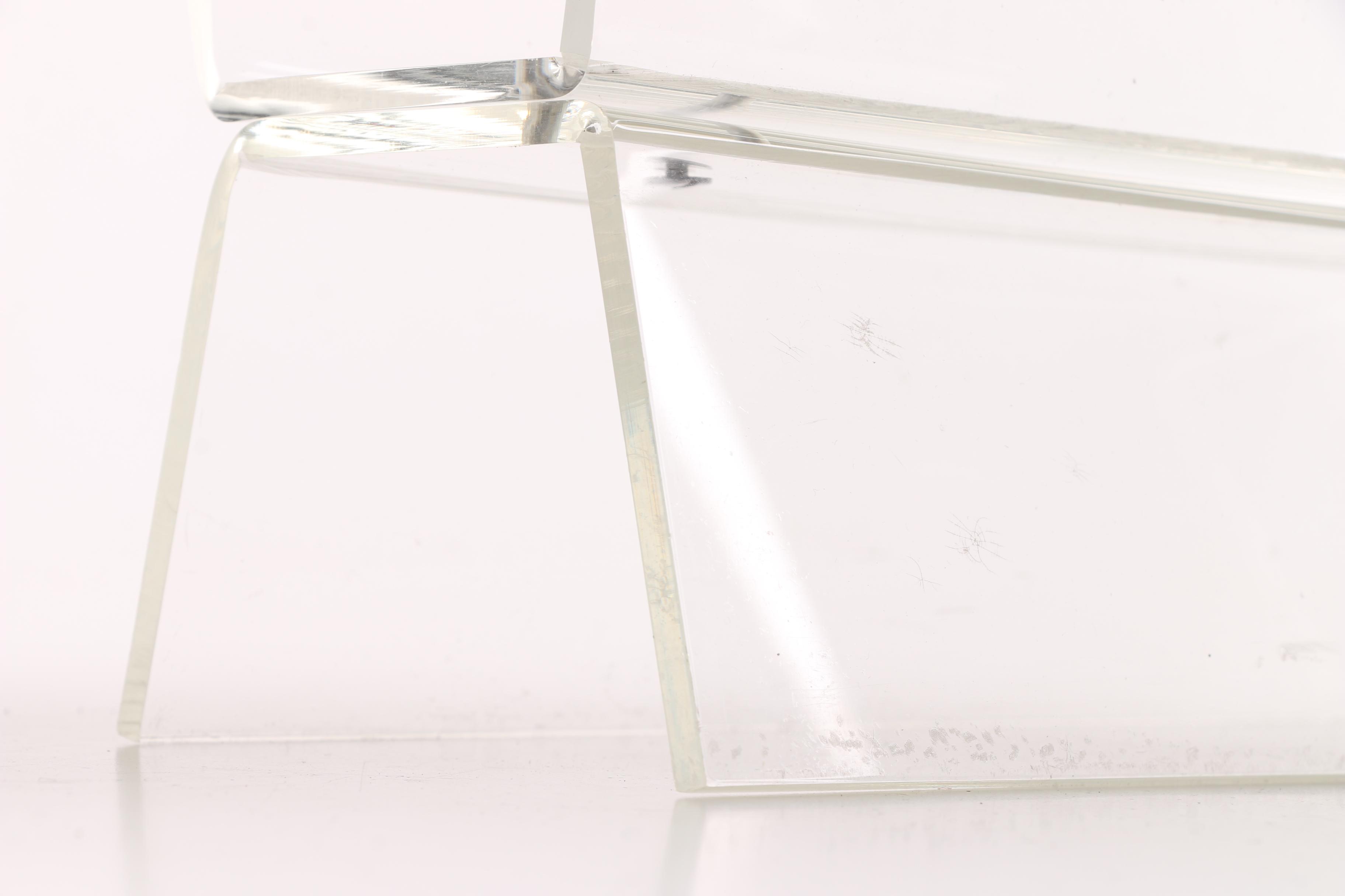 Modernist Acrylic Magazine Rack