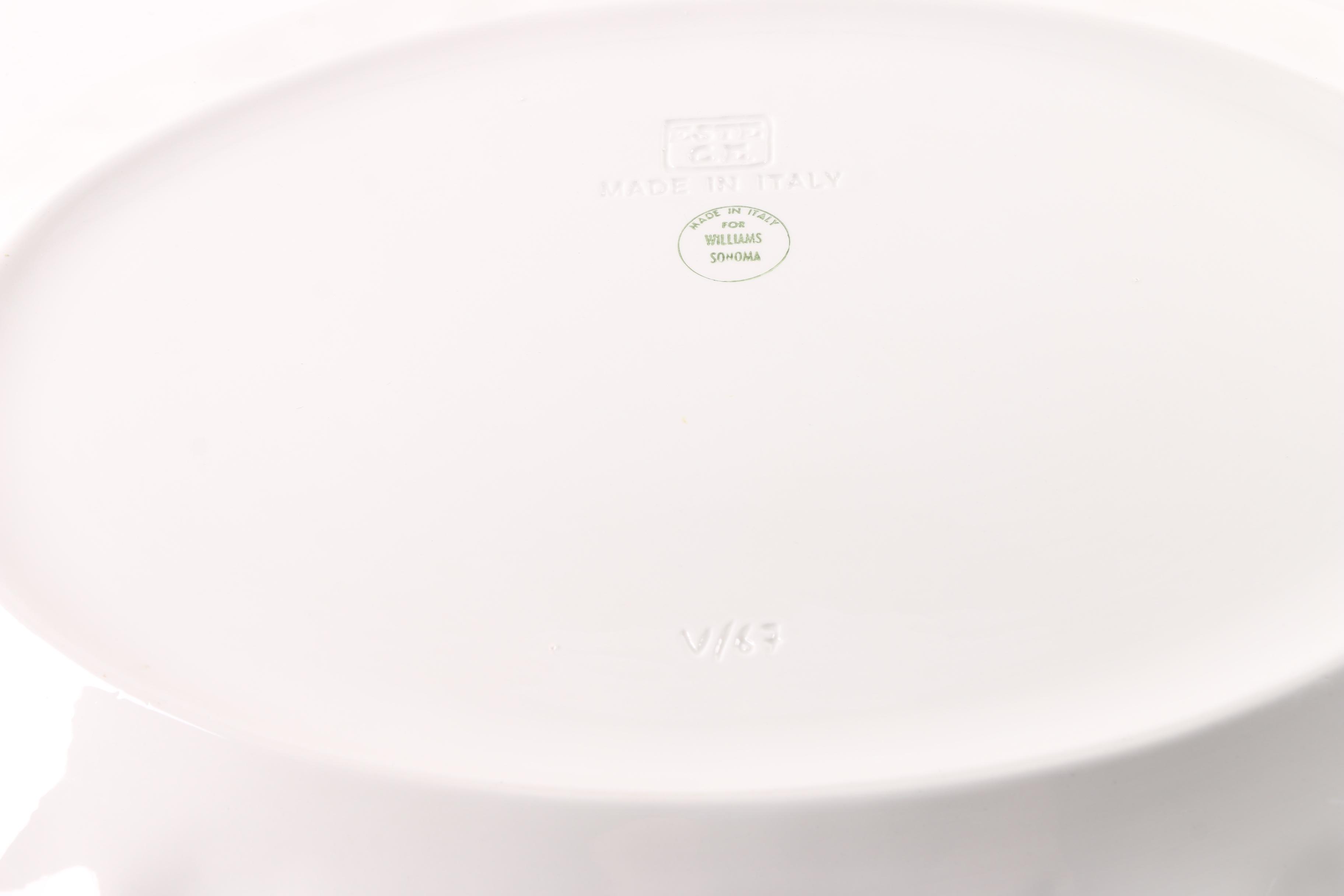 Williams Sonoma Embossed Stoneware Tray