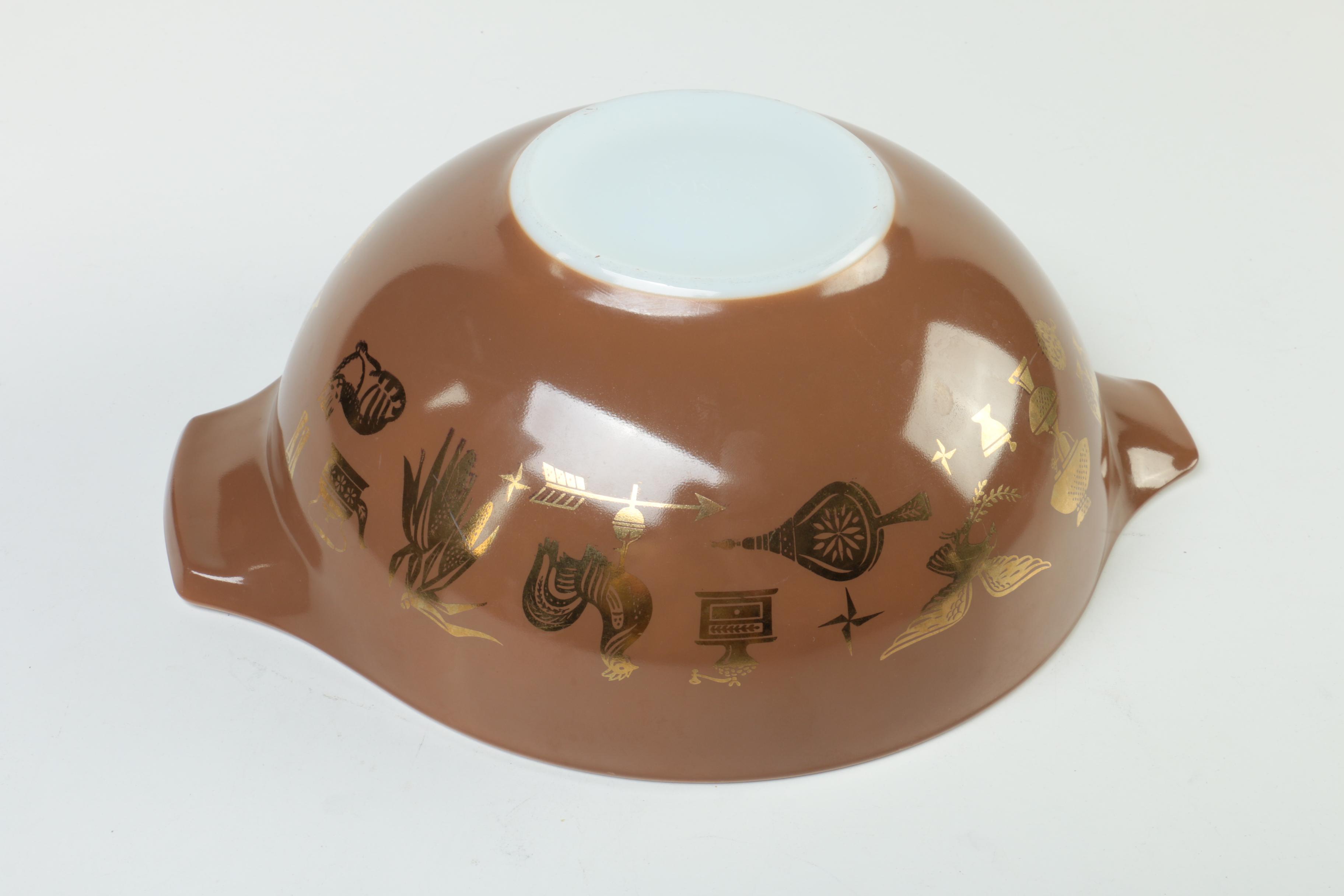 Vintage Pyrex "Early American" Bakeware and Mixing Bowls