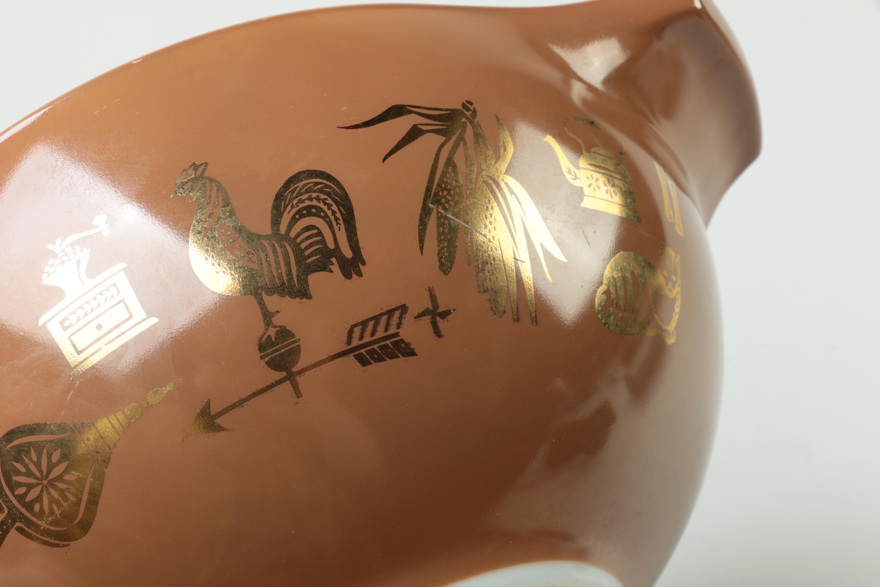 Vintage Pyrex "Early American" Bakeware and Mixing Bowls