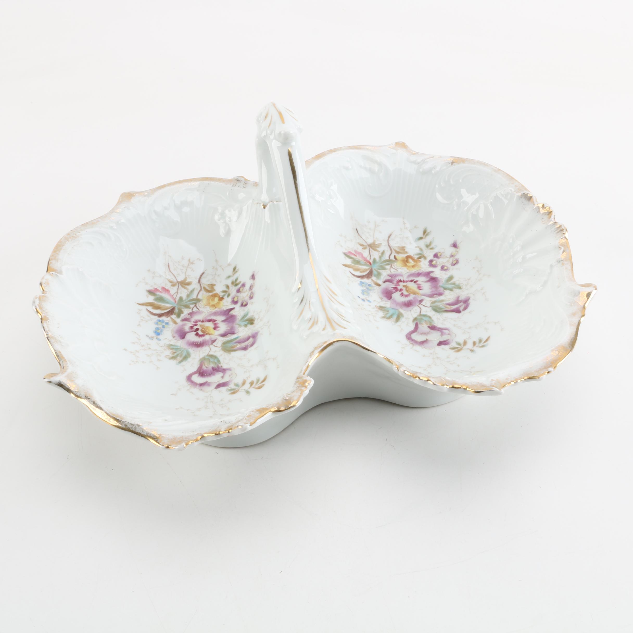 Vintage Austrian Porcelain Serving Dish