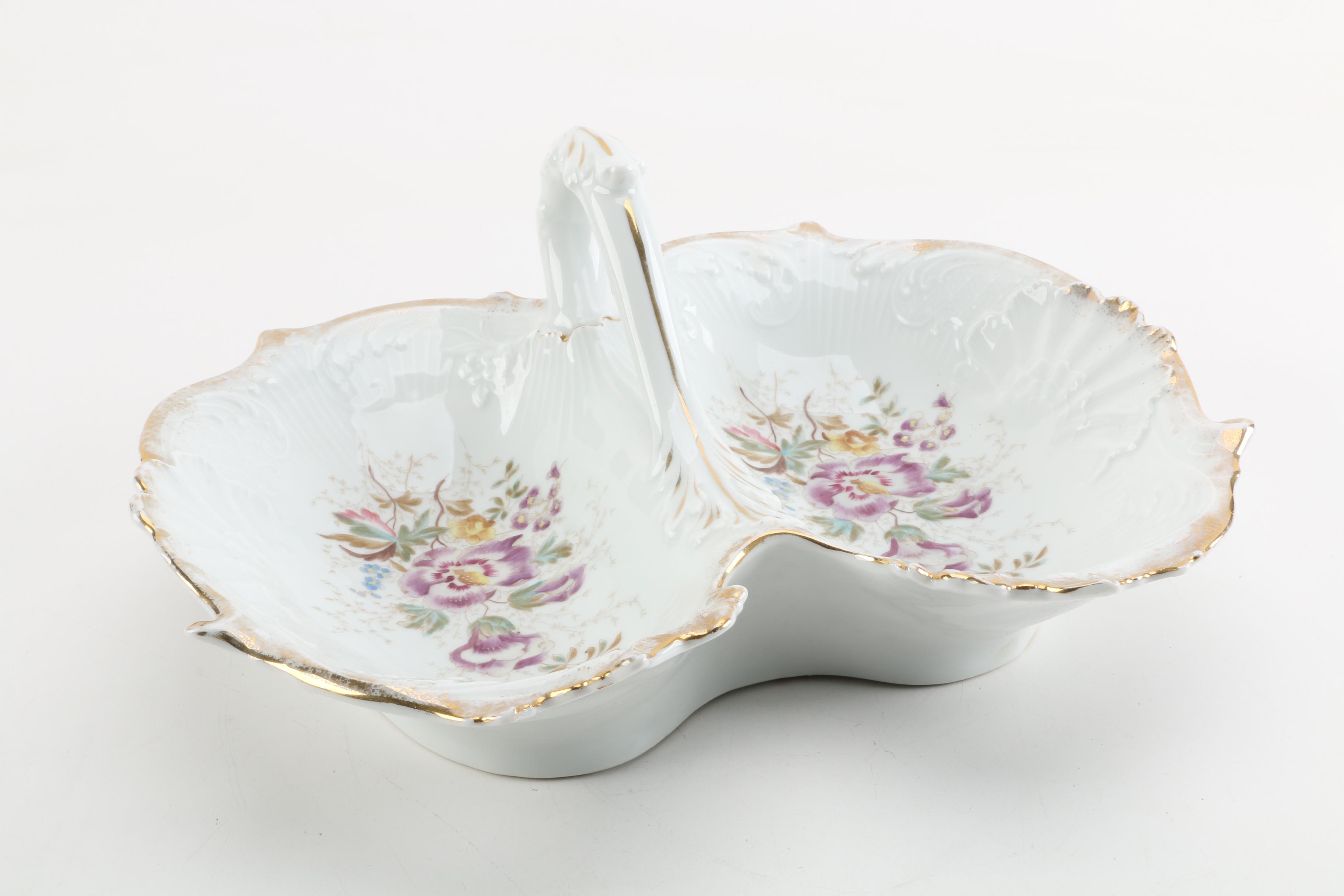Vintage Austrian Porcelain Serving Dish