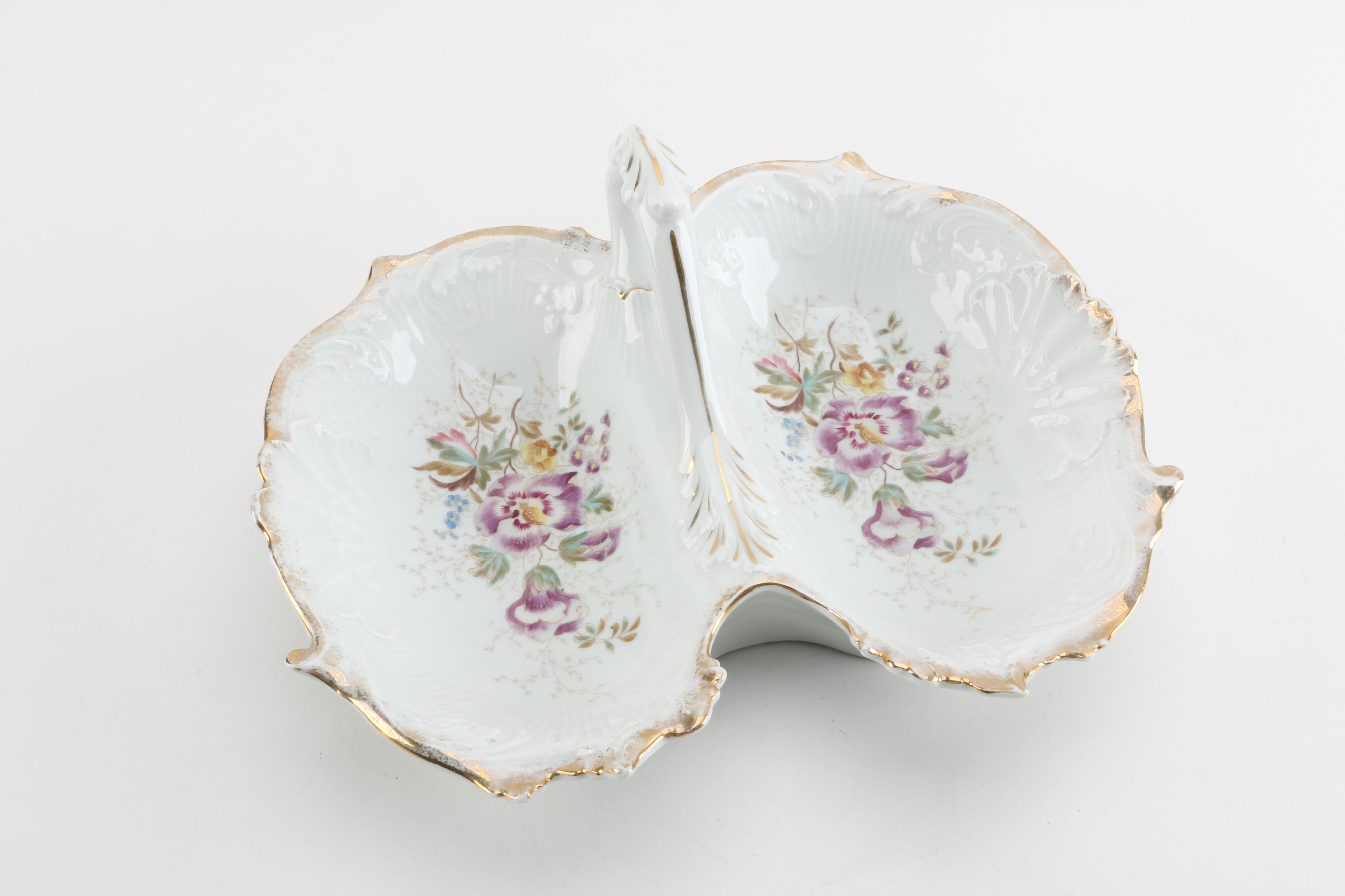Vintage Austrian Porcelain Serving Dish