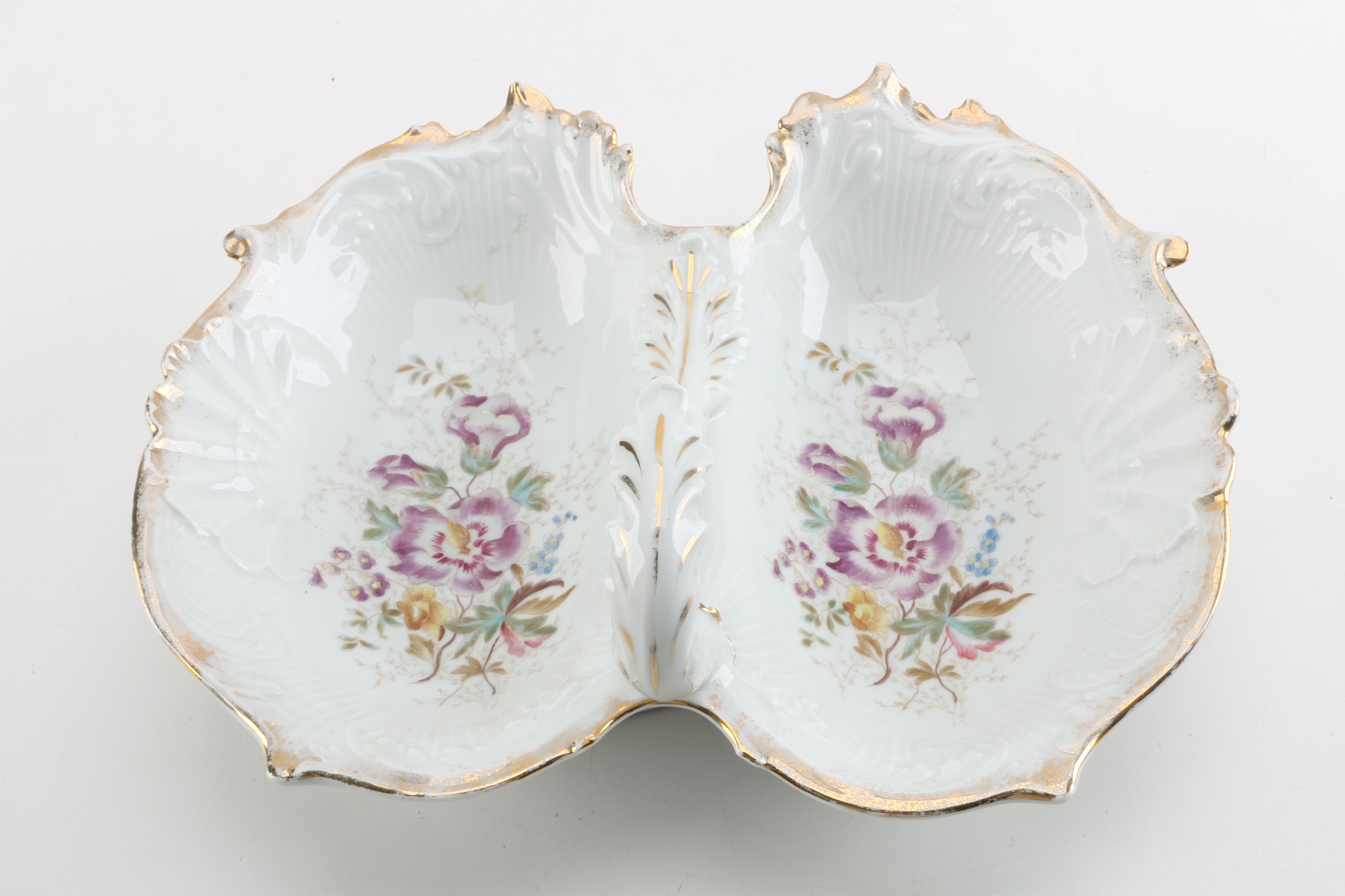 Vintage Austrian Porcelain Serving Dish