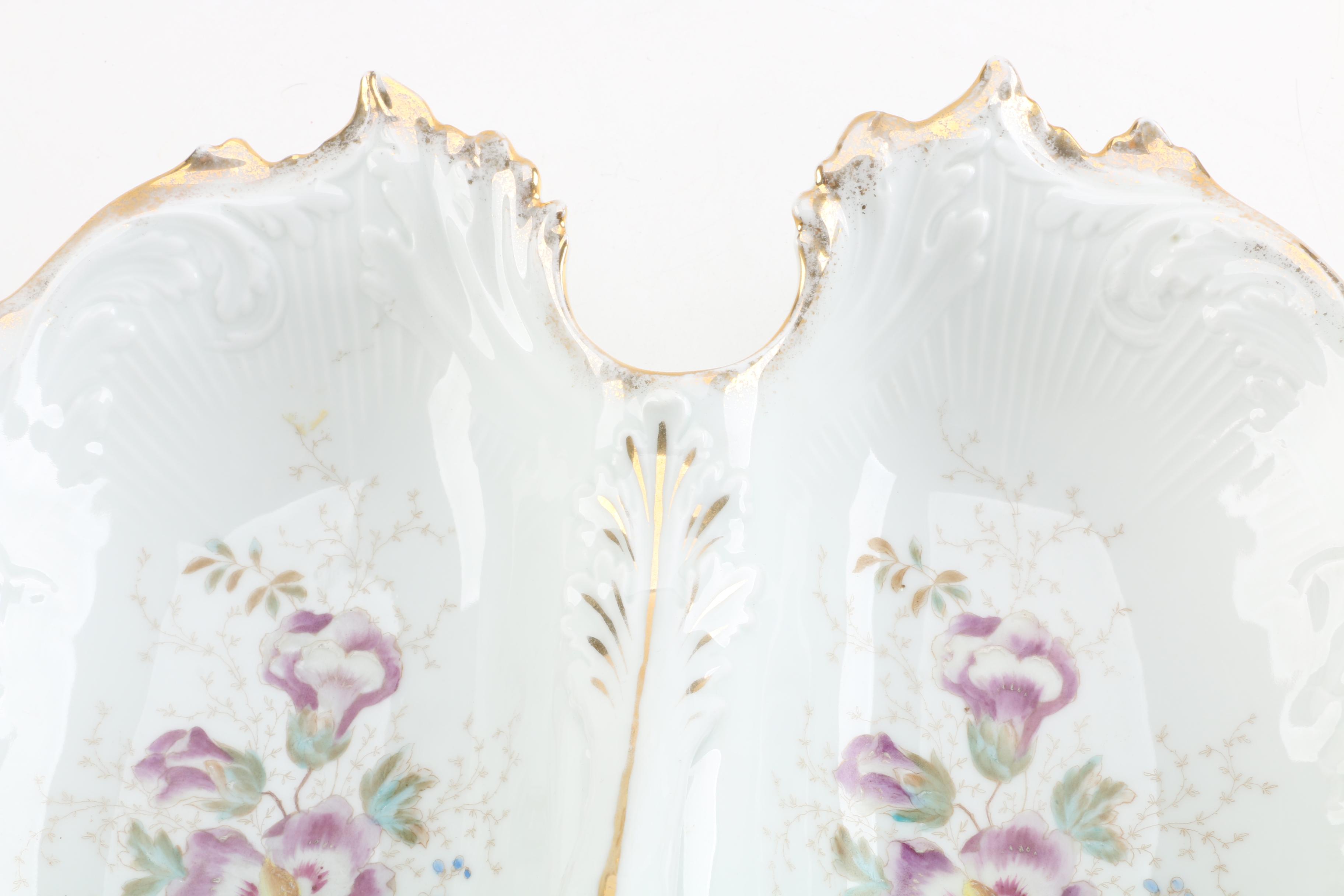 Vintage Austrian Porcelain Serving Dish