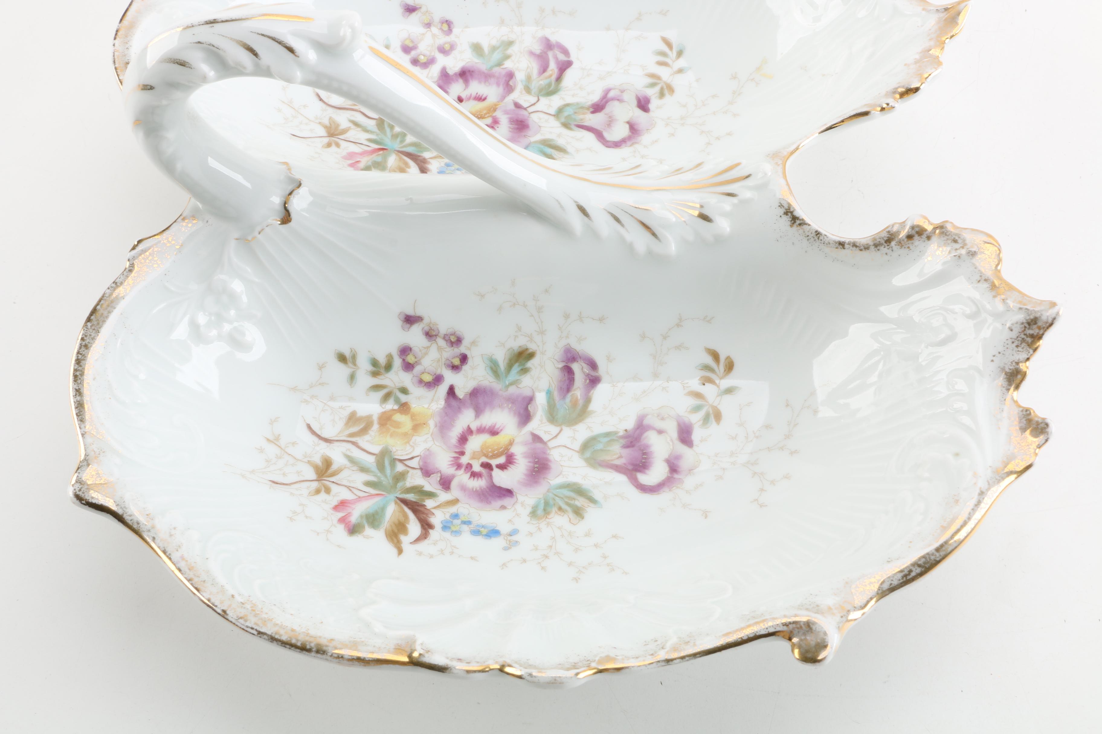 Vintage Austrian Porcelain Serving Dish