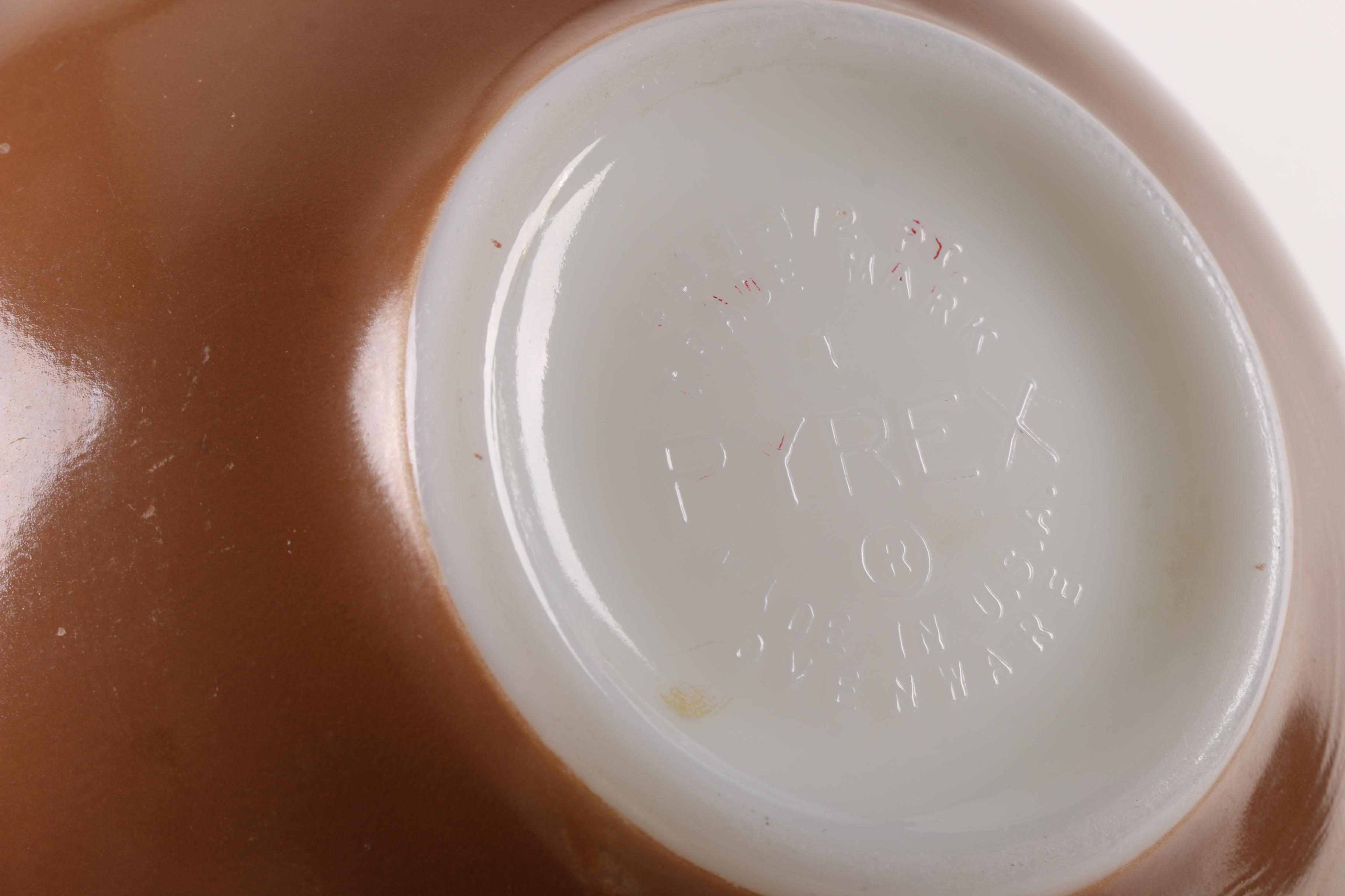 Pyrex "Primary Colors" Cinderella Mixing and "Town and Country" Casserole Bowls