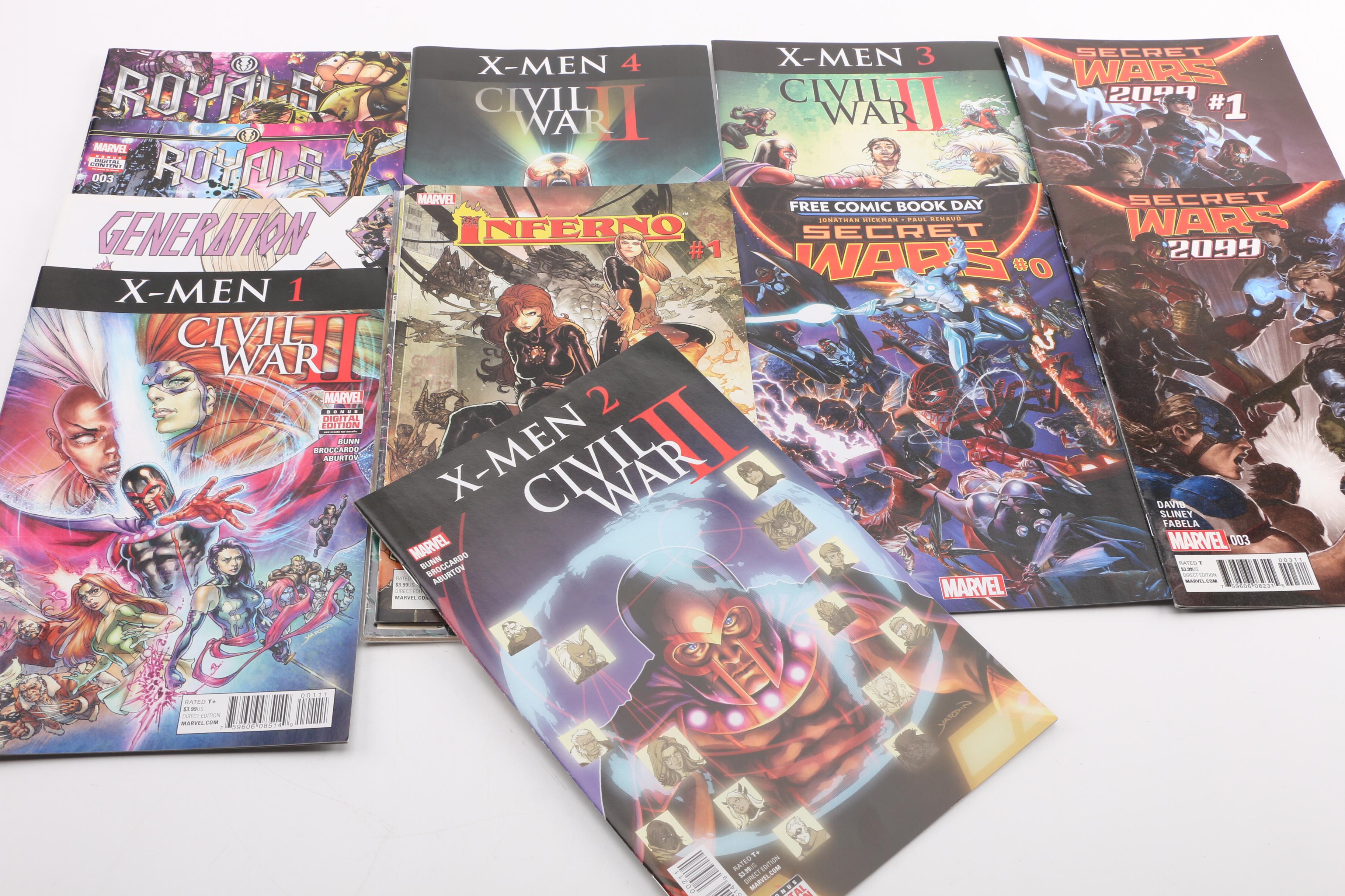 "Secret Wars 2099", "Civil War II" and Other Modern Age Comics