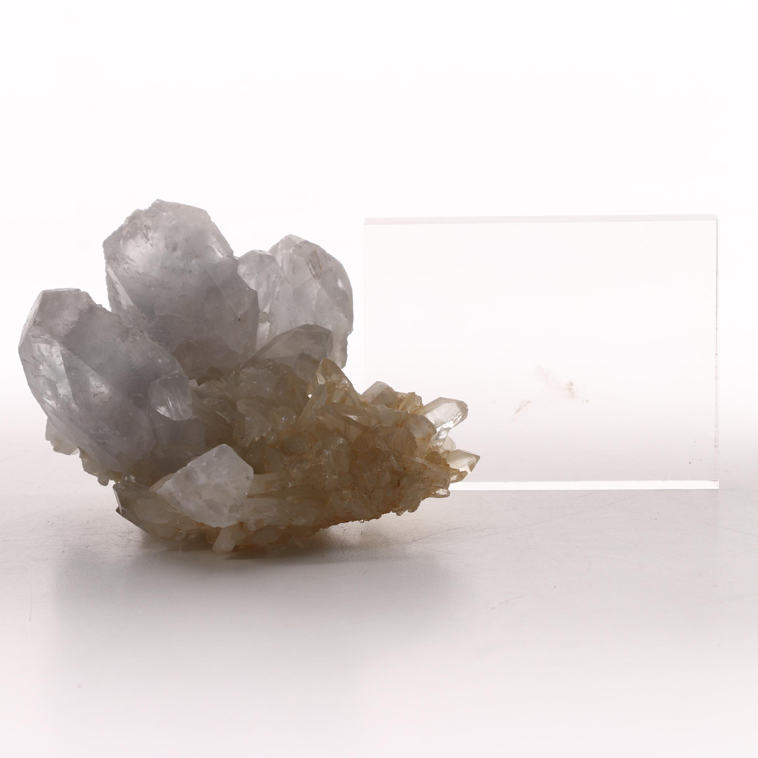 Celestine with Quartz Specimen