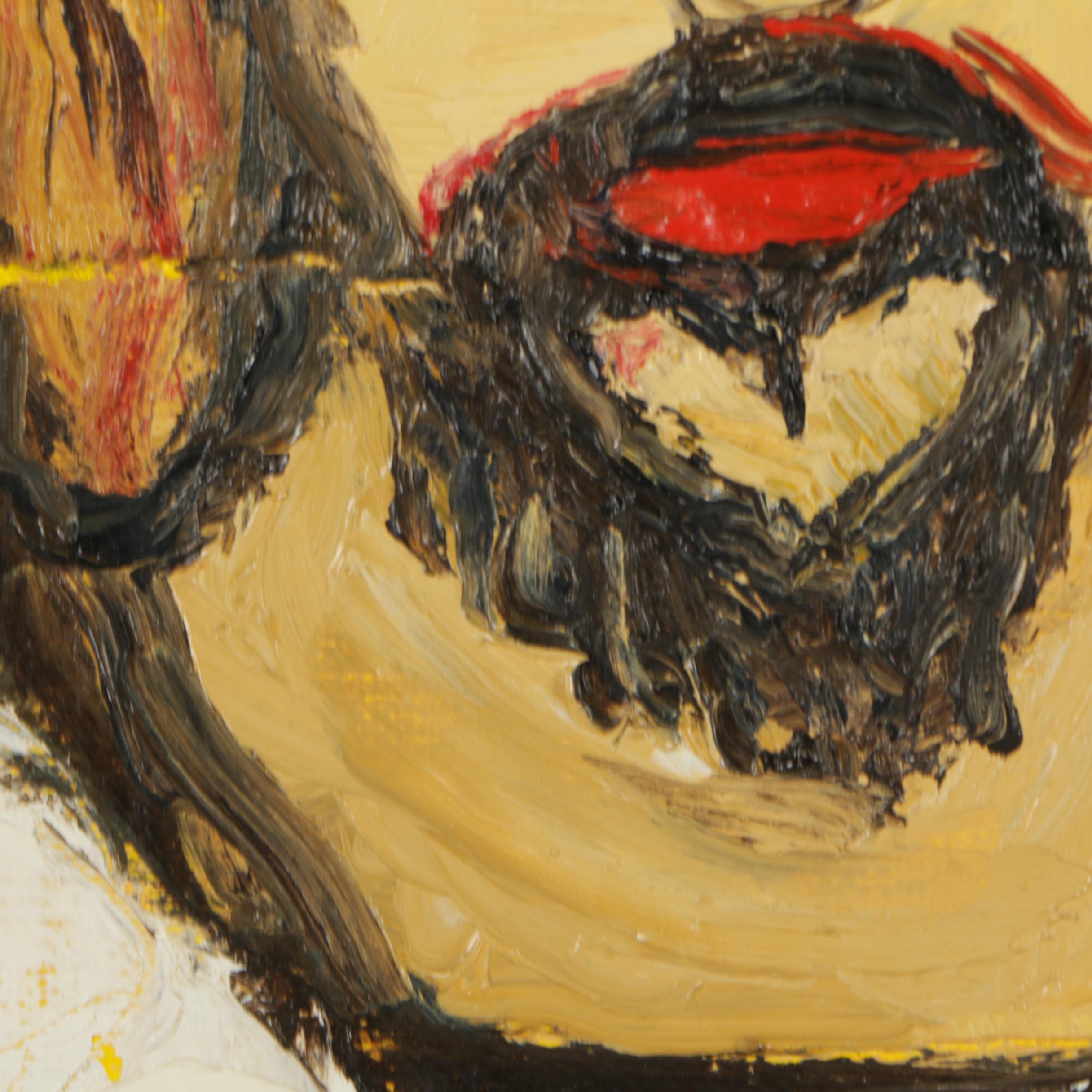 Framed Oil Painting of Christ