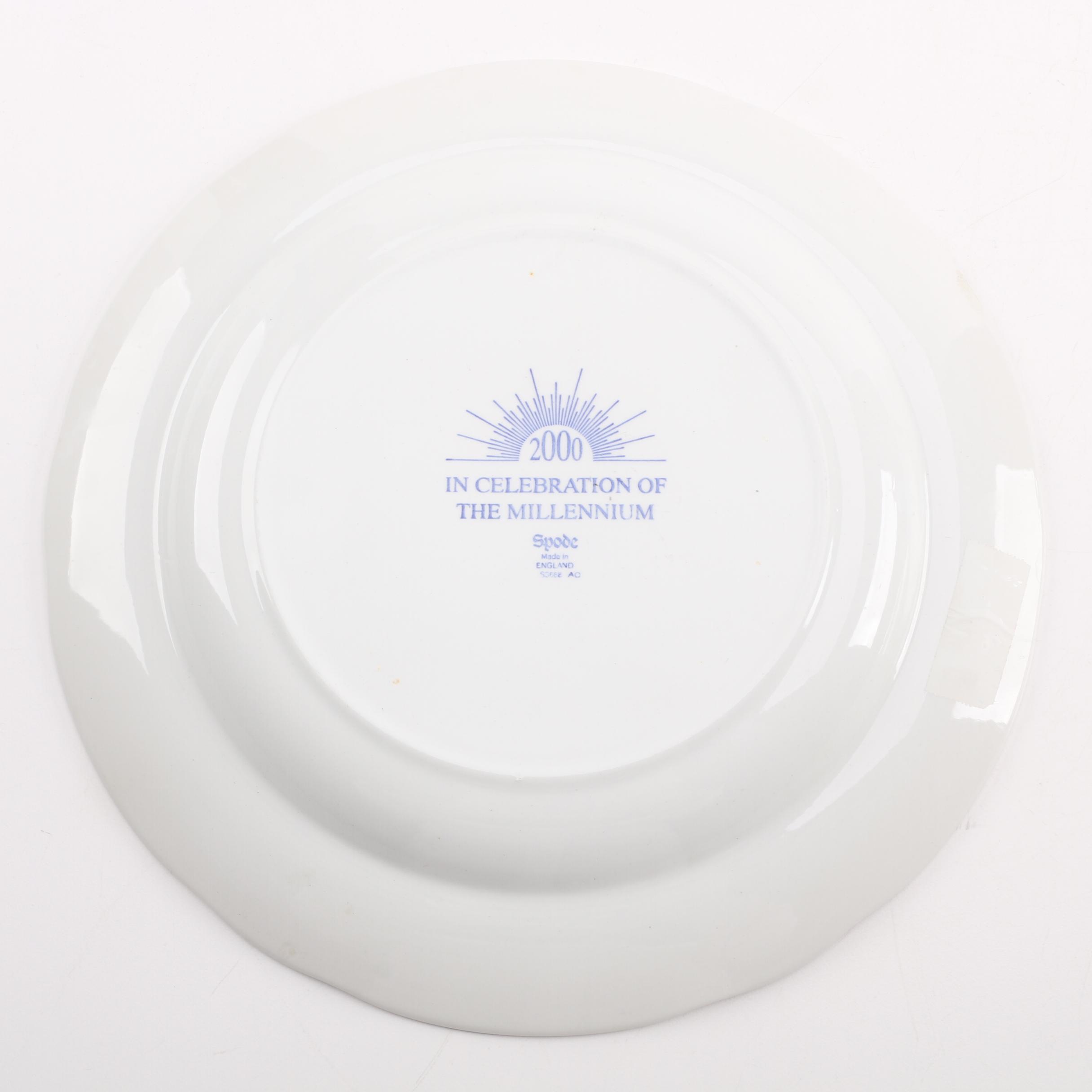Spode Commemorative Millennium and Blue Room "Milkmaid" Plates